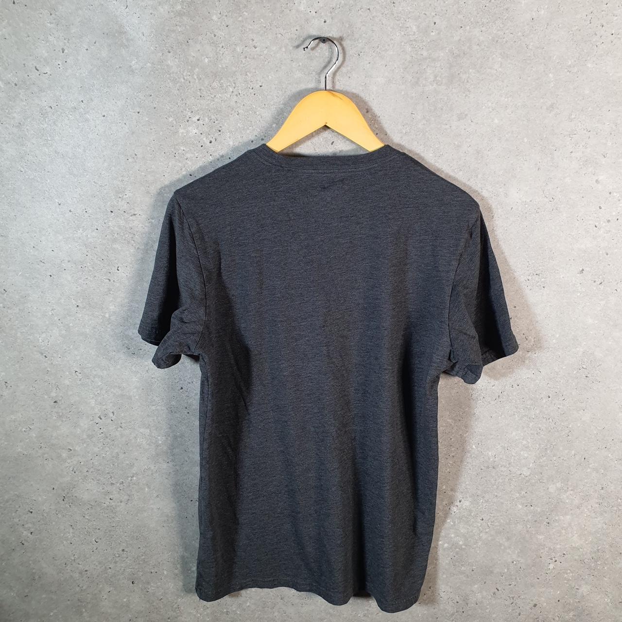 Vintage Adidas T Shirt Men’s Medium Grey Three Stripes Logo Athletic