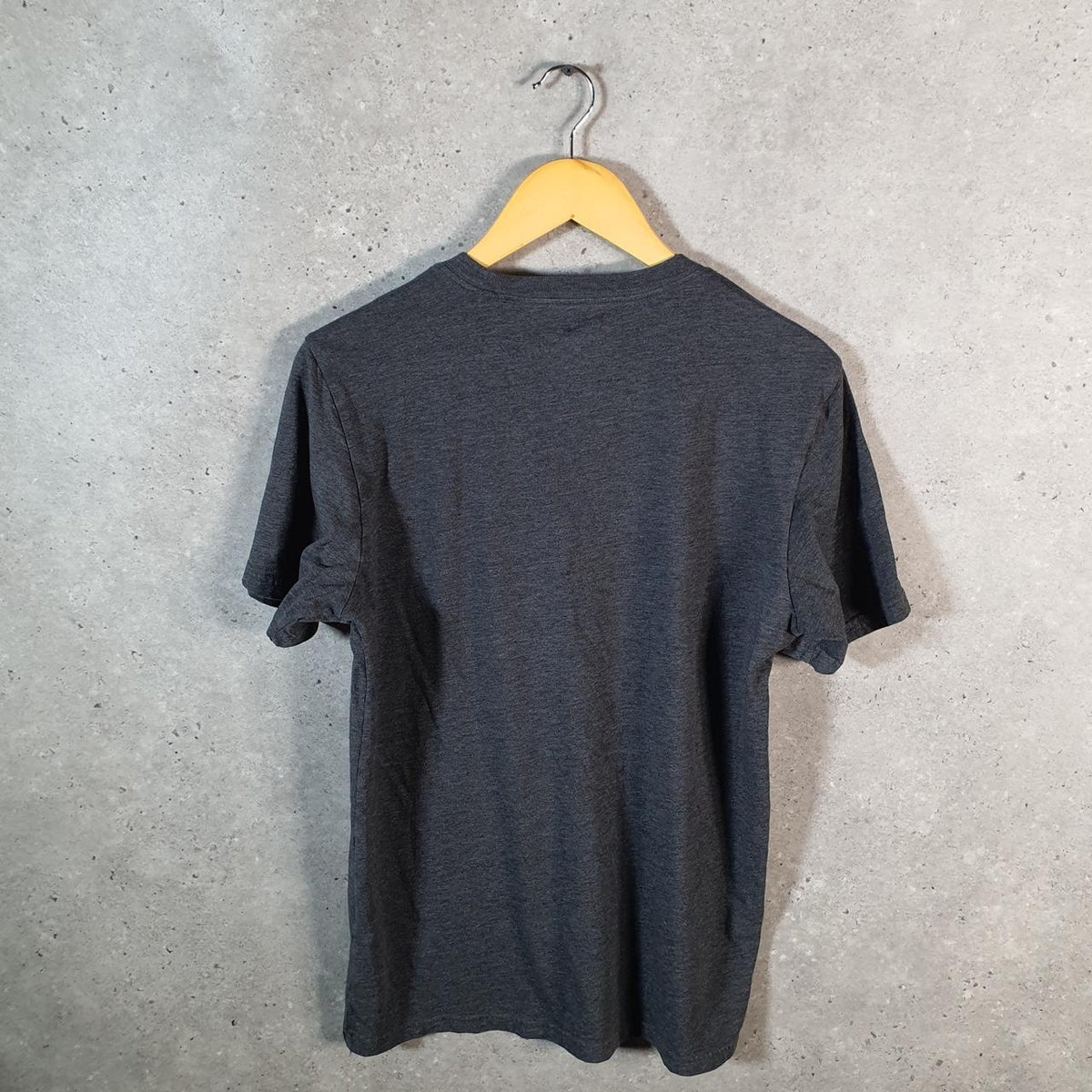 Vintage Adidas T Shirt Men’s Medium Grey Three Stripes Logo Athletic