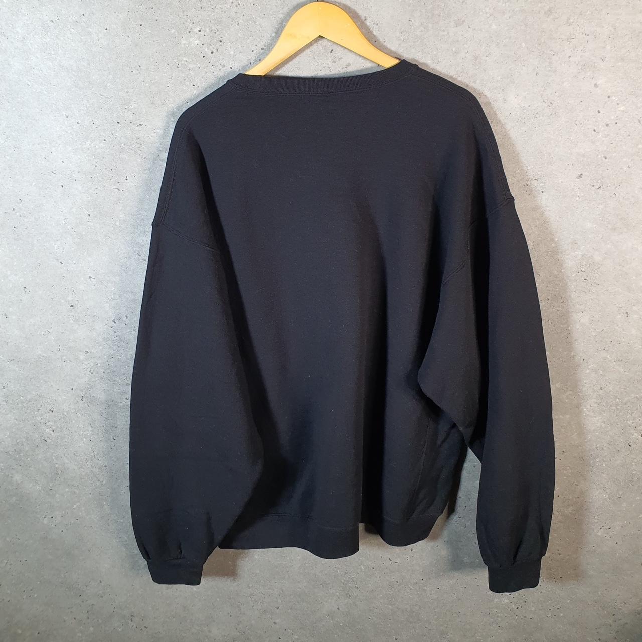 Vintage Russell Athletic Blank Sweatshirt Men’s 2XL Black Pullover Baggy