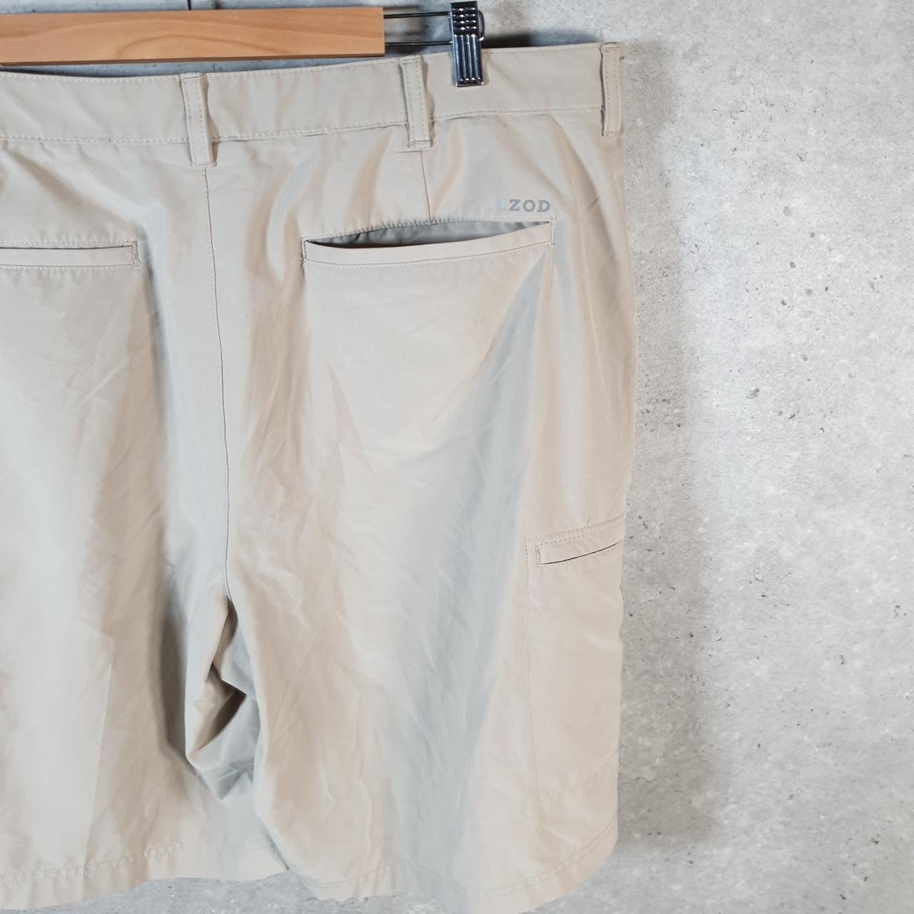 Vintage Izod Golf Chino Shorts Jorts Cargo Men’s W40 Brown Baggy Cotton