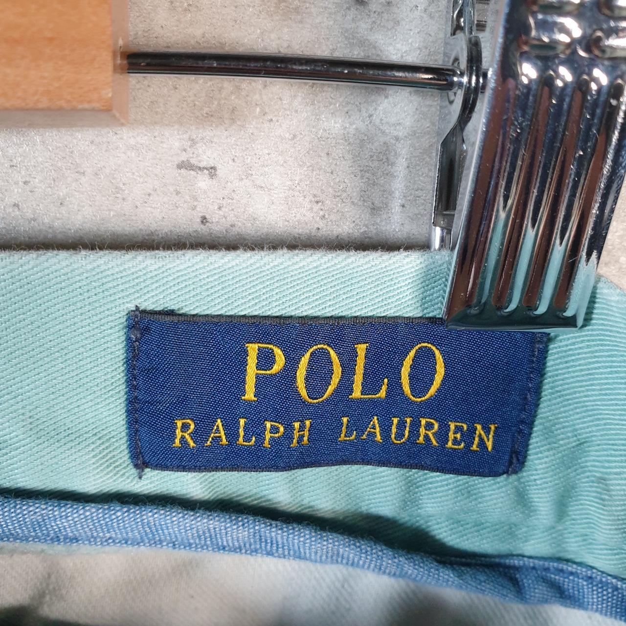 Vintage Ralph Lauren Polo Shorts Jorts Chino Cargo Men’s W35 Blue Baggy Cotton