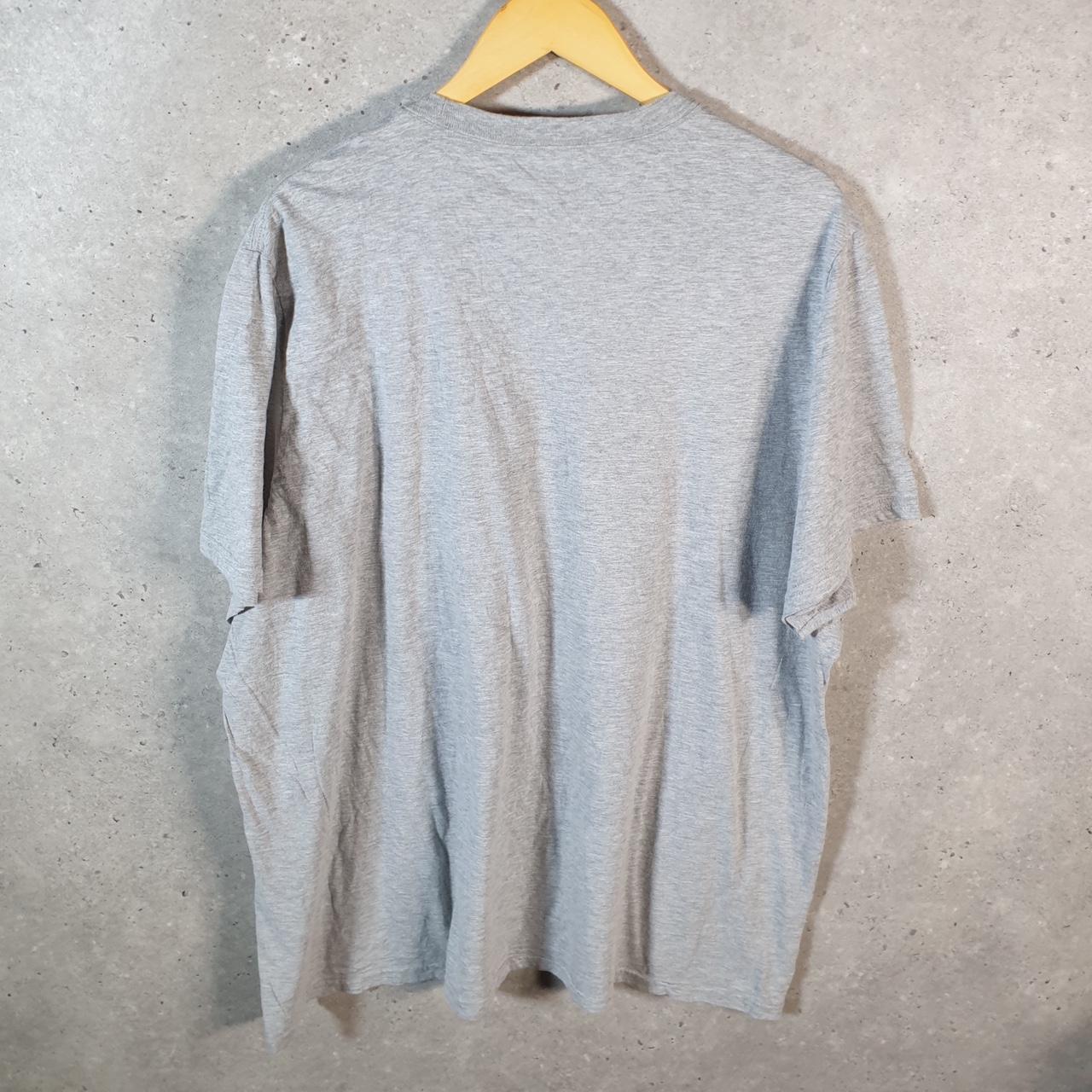 Vintage Adidas Amplifier T Shirt Men’s 2XL Grey Three Stripes Logo Athletic