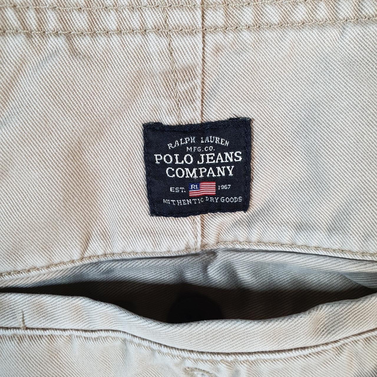 Vintage Ralph Lauren Polo Shorts Jorts Chino Cargo Men’s W36 Brown Baggy Cotton