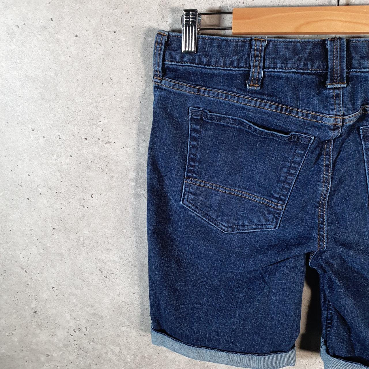 Vintage Carhartt Carpenter Shorts Jorts Cargo Womens W32 Blue Slim Fit Workwear A4709