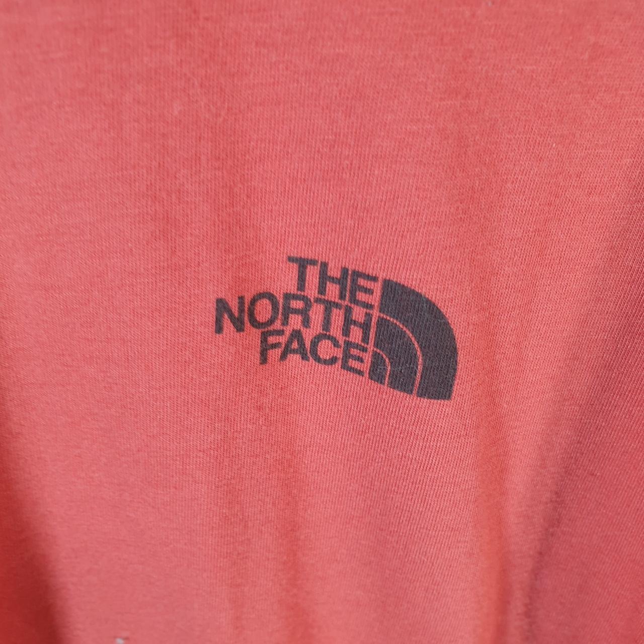 Vintage The North Face TNF Spellout T Shirt Shirt Men’s Large Red Logo Athletic C9607