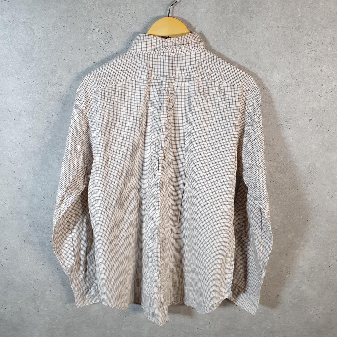 Vintage Ralph Lauren Button Down Shirt Men’s Large Classic Fit Checkered Pony Cotton