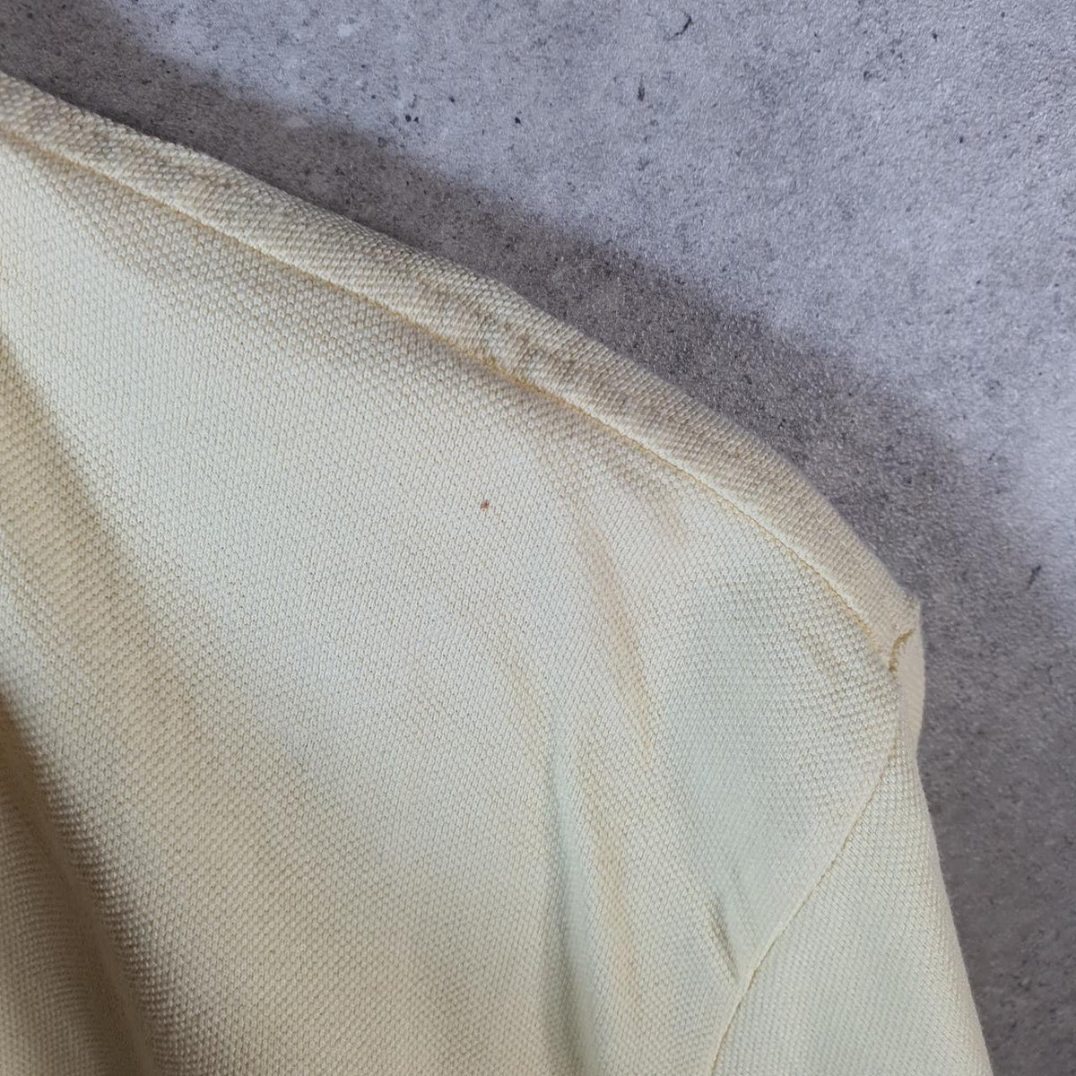 Vintage Lacoste Polo Shirt Men’s Large Yellow Regular Fit Embroidered Logo