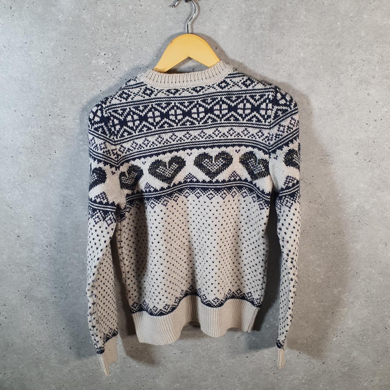 Vintage Superdry Christmas Aztec Knit Sweater Men’s S Beige Y2K Pullover Casual