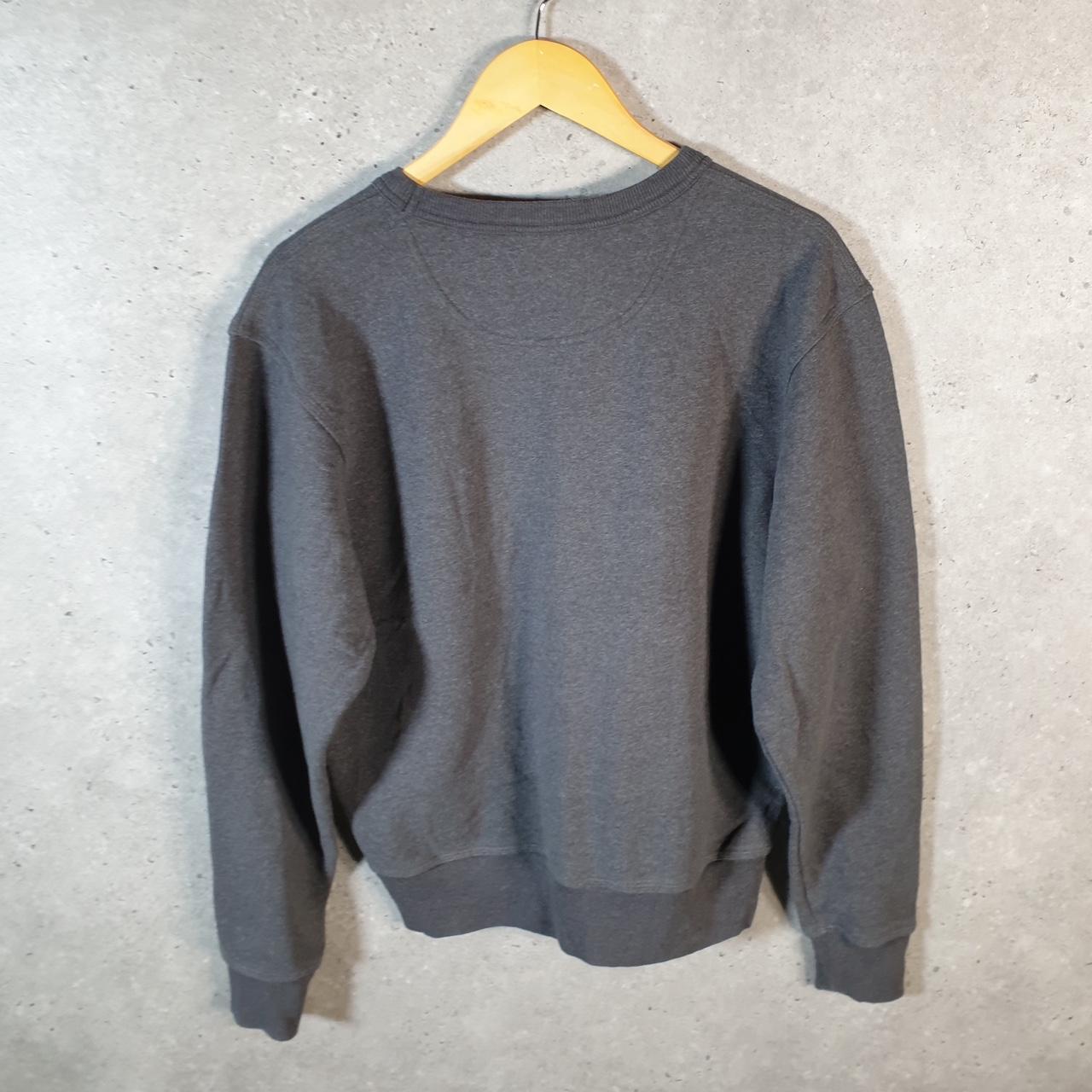 Vintage Champion Sweatshirt Men’s Small Grey USA Pullover Spellout Logo