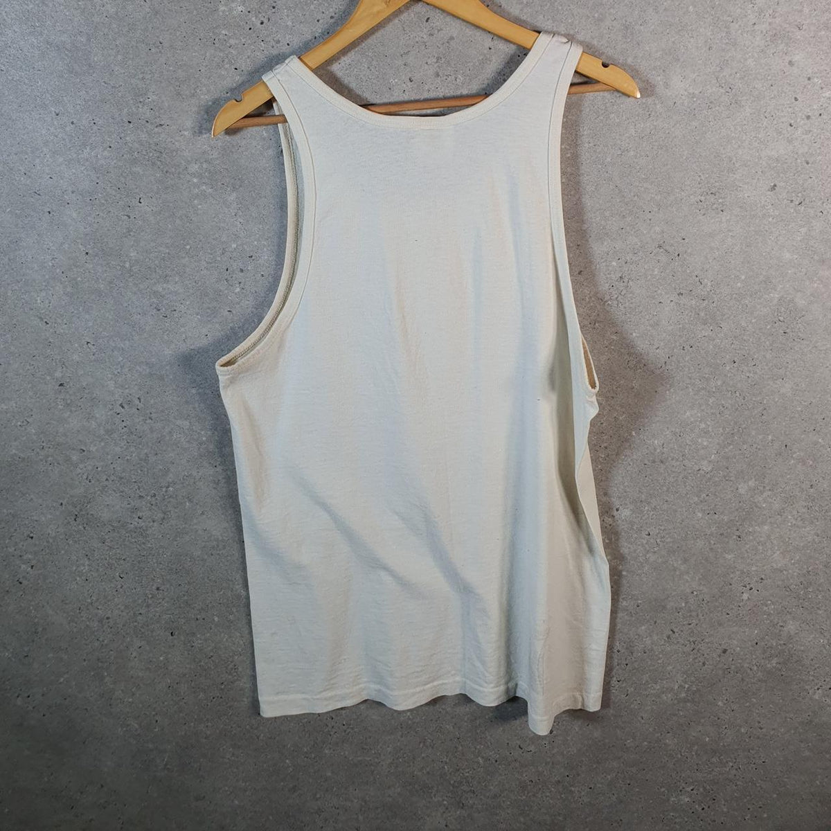 Vintage Tennessee River Fort Aransas 1991 Graphic USA Single Stitch Vest Men’s Medium White