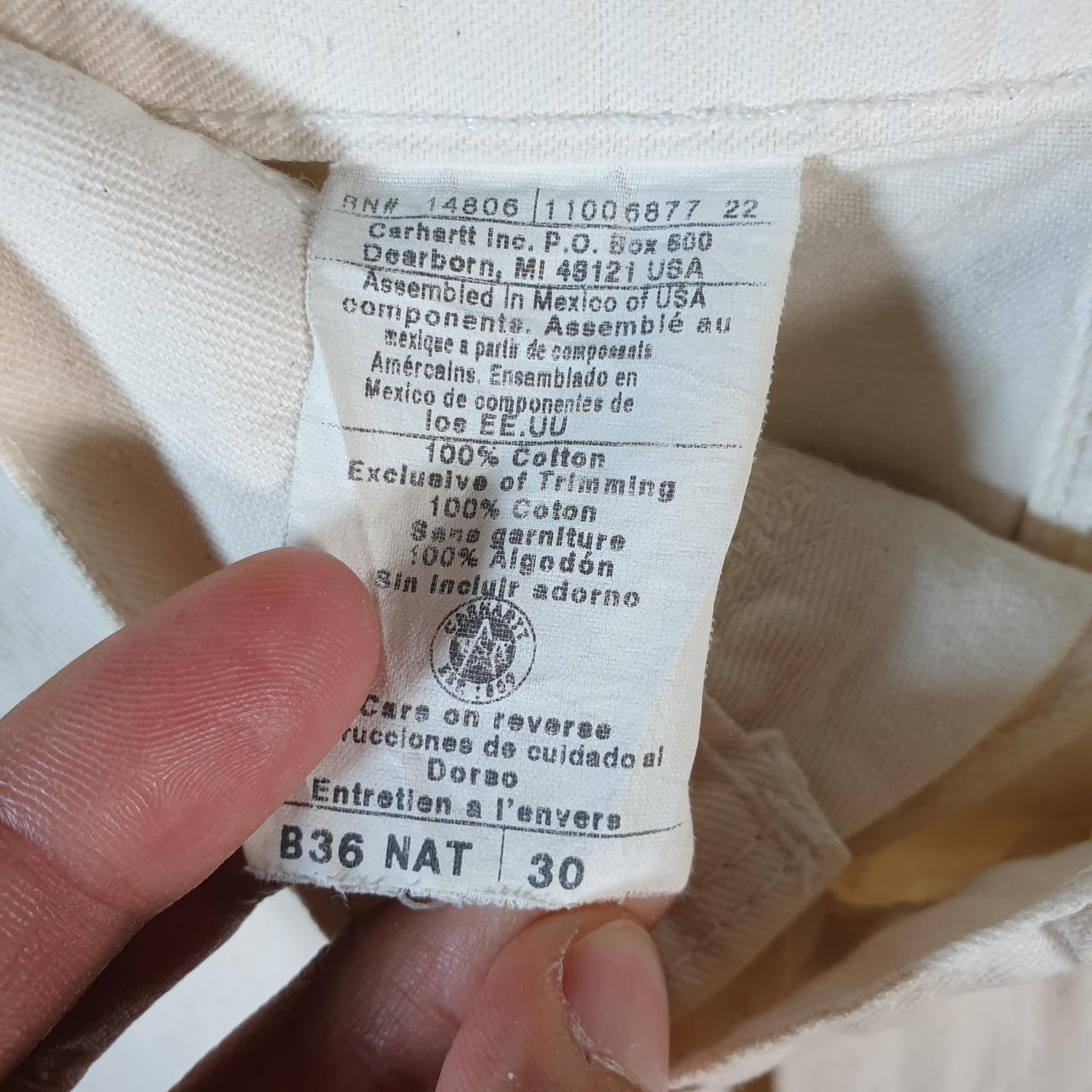 Vintage Carhartt Baggy Carpenter Shorts Jorts Cargo Men’s W30 Beige Original Fit Workwear