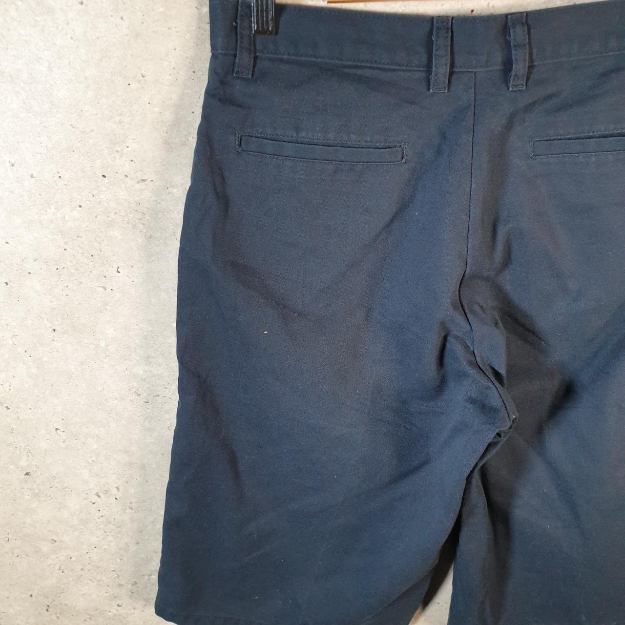 Vintage Dickies Baggy Chino Shorts Jorts Cargo Mens W32 Navy Blue Loose Fit