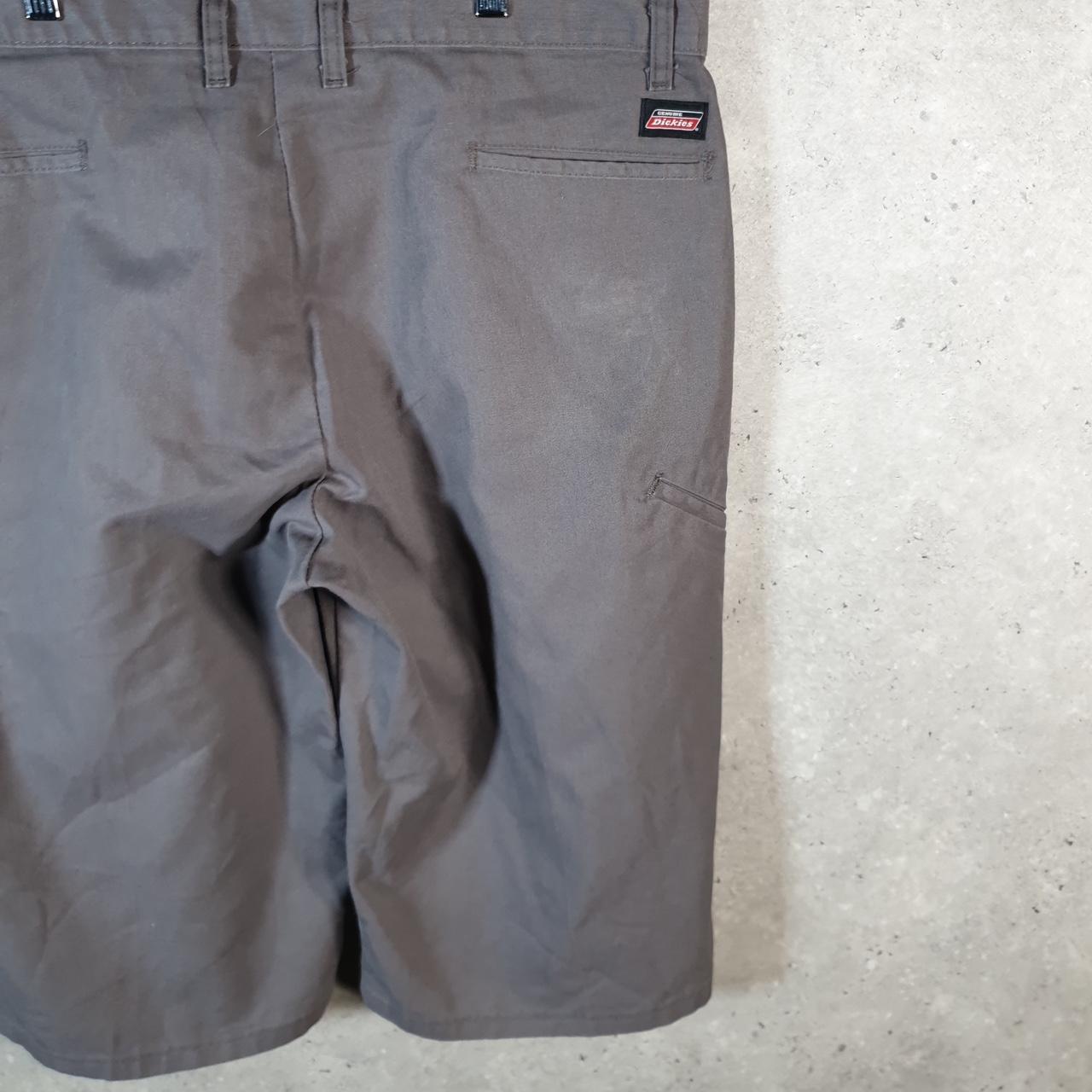 Vintage Dickies Baggy Chino Shorts Jorts Cargo Mens W38 Grey Relaxed Fit