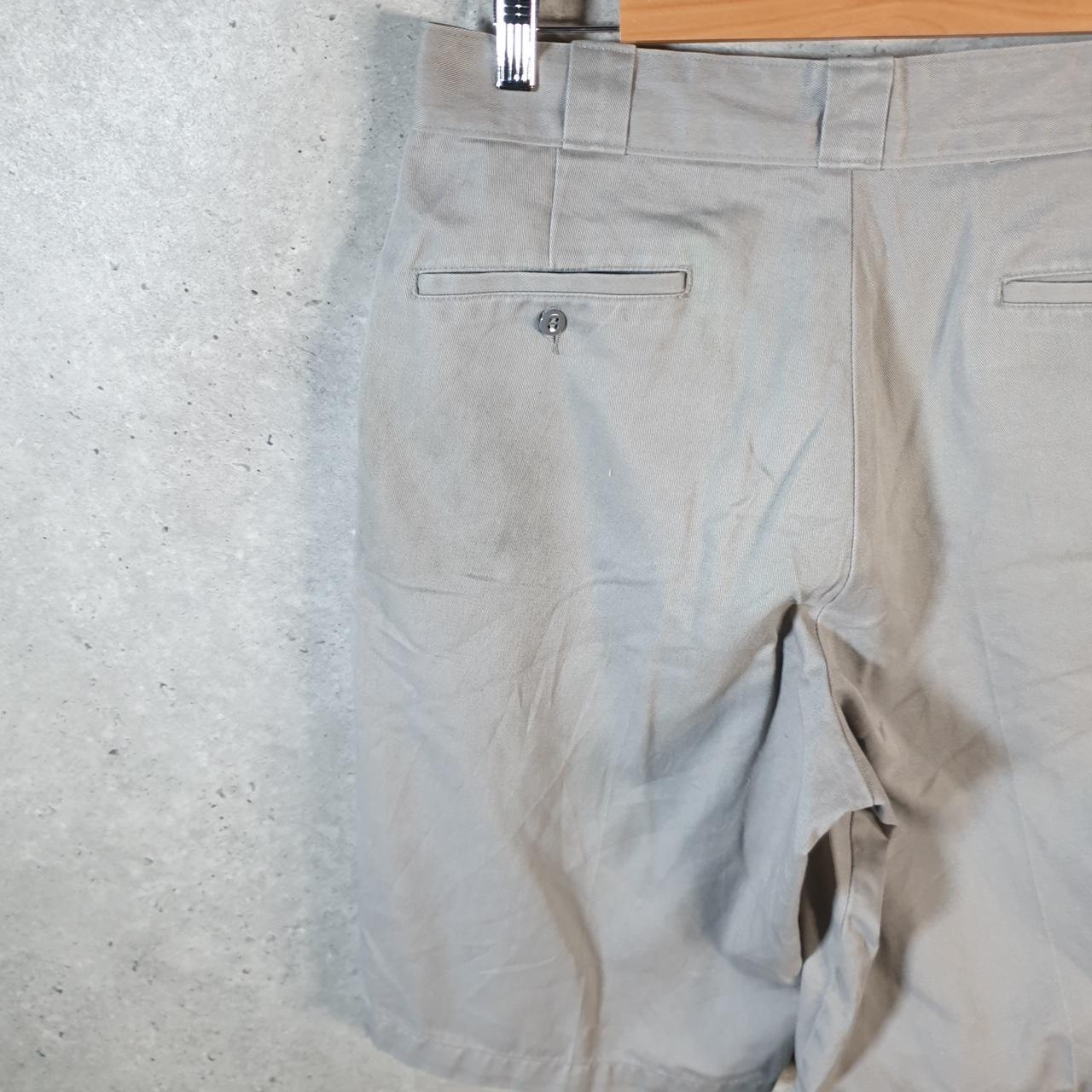 Vintage Dickies Baggy Chino Shorts Jorts Cargo Mens W32 Grey Loose Fit