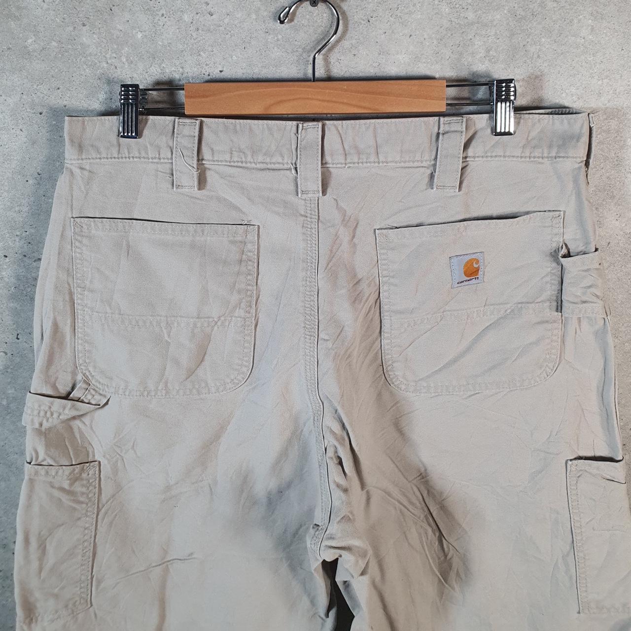 Vintage Carhartt Baggy Carpenter Shorts Jorts Cargo Men’s W36 Brown Relaxed Fit Workwear A4711