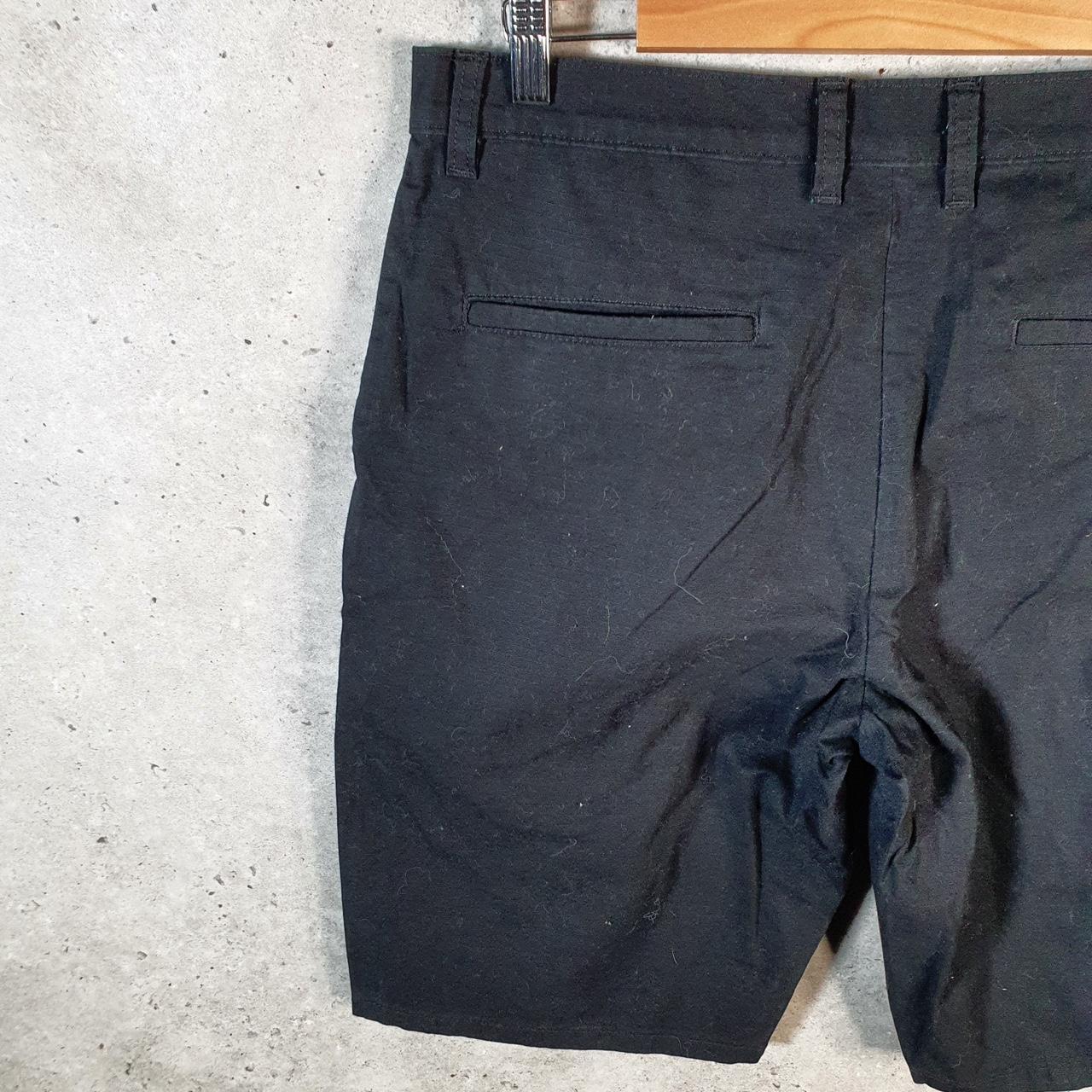 Vintage Dickies Baggy Chino Shorts Jorts Cargo Mens W32 Black Relaxed Fit