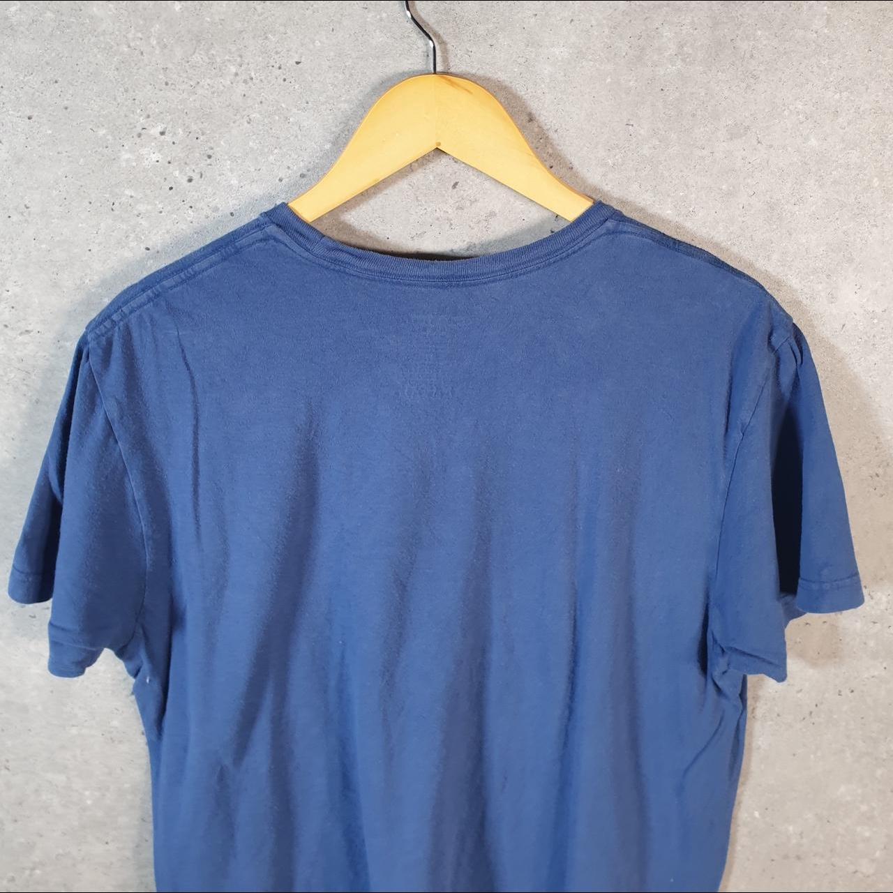 Vintage Ralph Lauren Polo T Shirt Men’s Medium Blue Embroidered Classic Fit Pony C9059