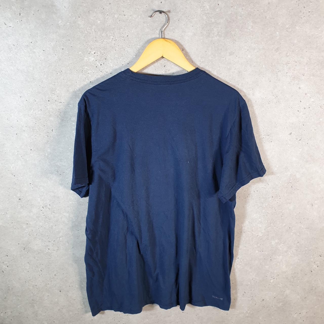 Vintage Adidas Go To Performance Tee T Shirt Men’s XL Navy Blue Three Stripes Athletic