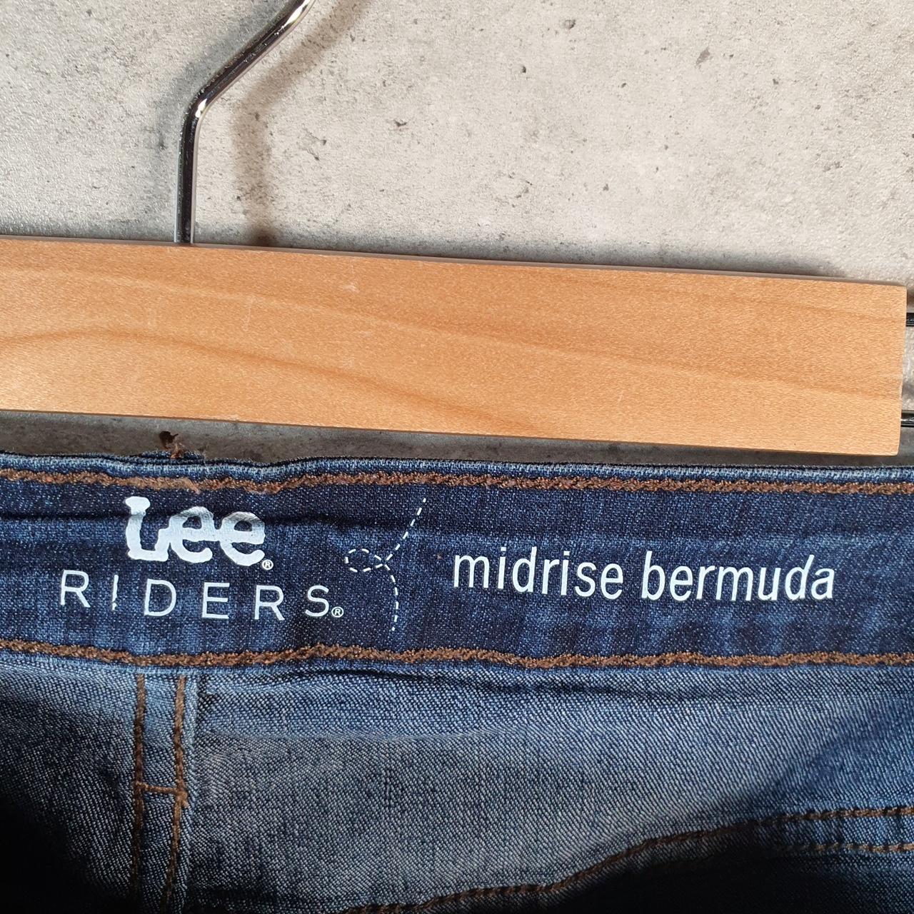 Vintage Lee Mid Rise Baggy Shorts Jorts Cargo Womens W36 Blue Relaxed Denim A4575