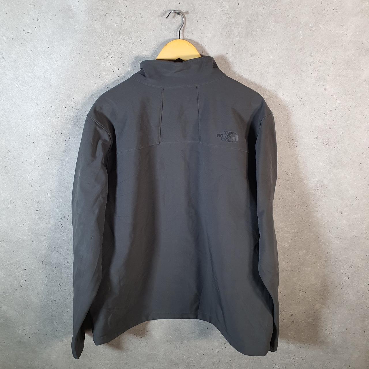 Vintage The North Face TNF Soft Shell Jacket Mens XL Full Zip Grey Logo Winter