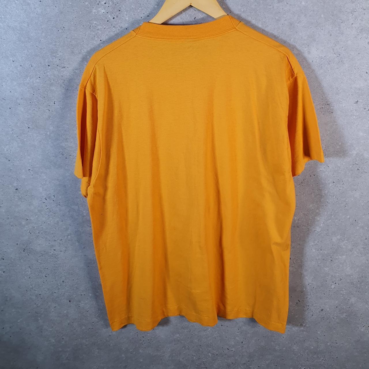 Vintage Screen Stars Belle Plaine Music Dept Single Stitch T Shirt Men’s XL Orange