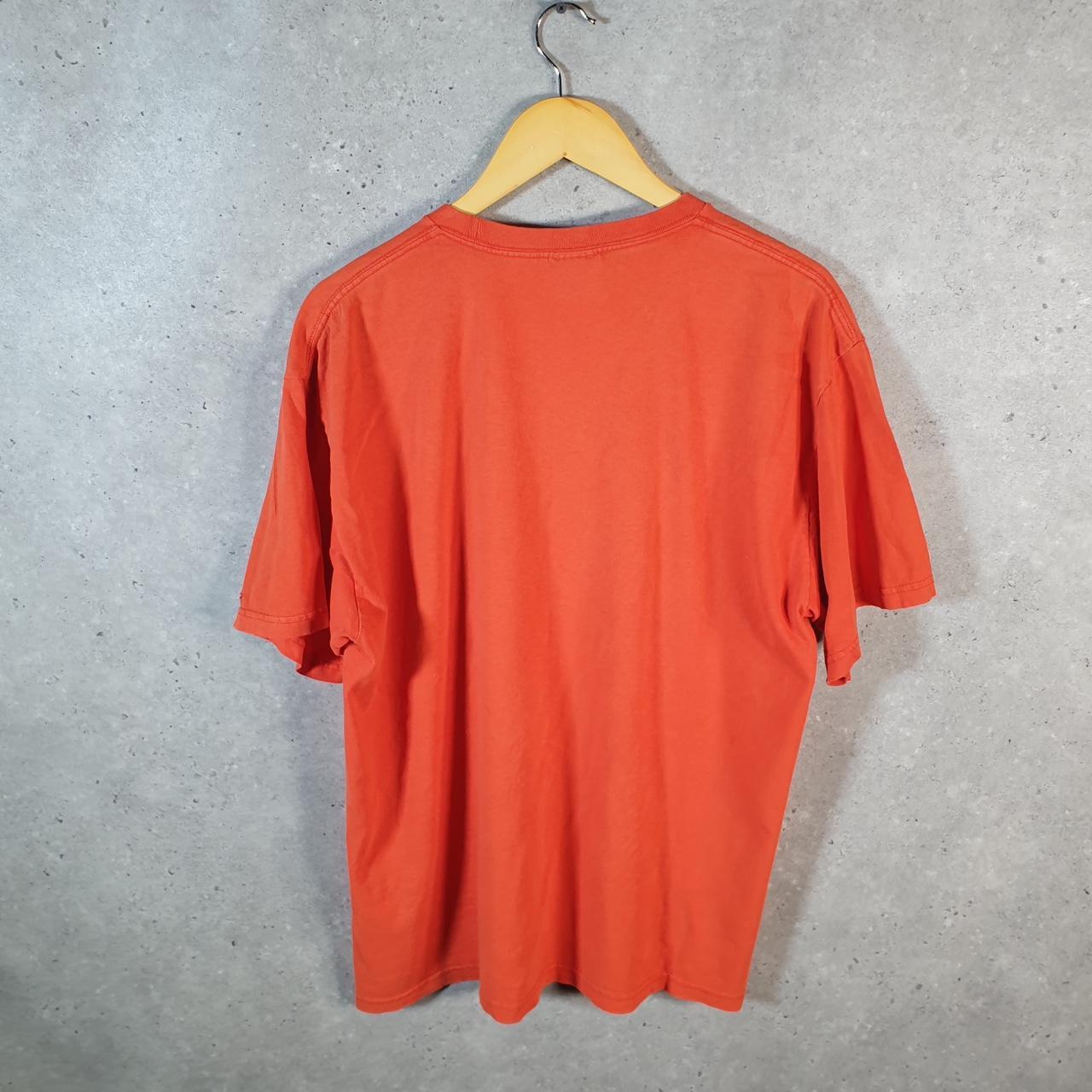 Vintage Nike 90s Swoosh Spellout T Shirt Shirt Men’s Large Pink Logo Athletic C9777