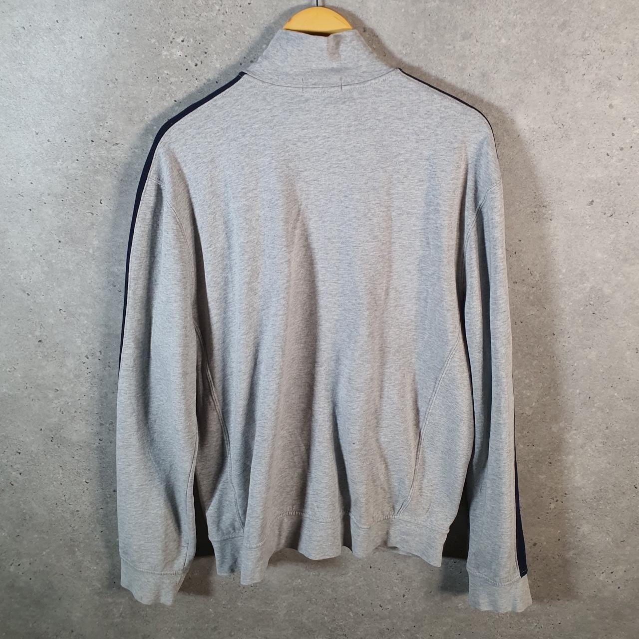 Vintage Ralph Lauren Polo Sweatshirt Men’s XL Grey Cotton Full Zip Pony