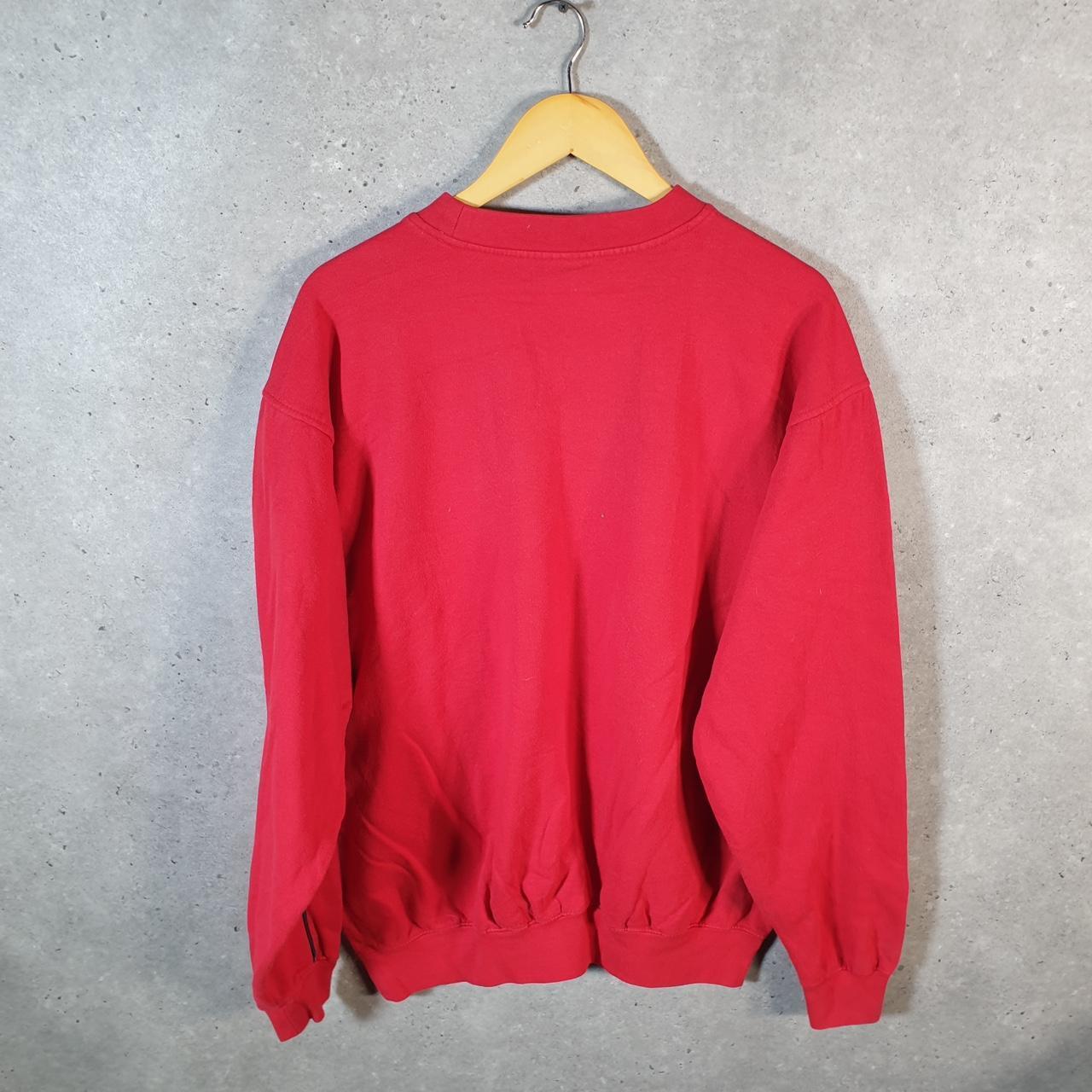 Vintage NASCAR Kahne Budweiser Sweatshirt Mens Large Red Pullover USA