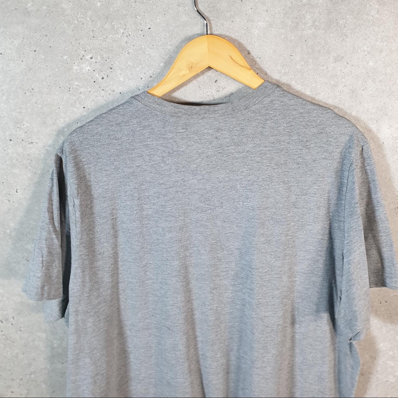 Vintage Nike T Shirt Men’s XL Grey Printed Single Swoosh Logo Athletic C8292