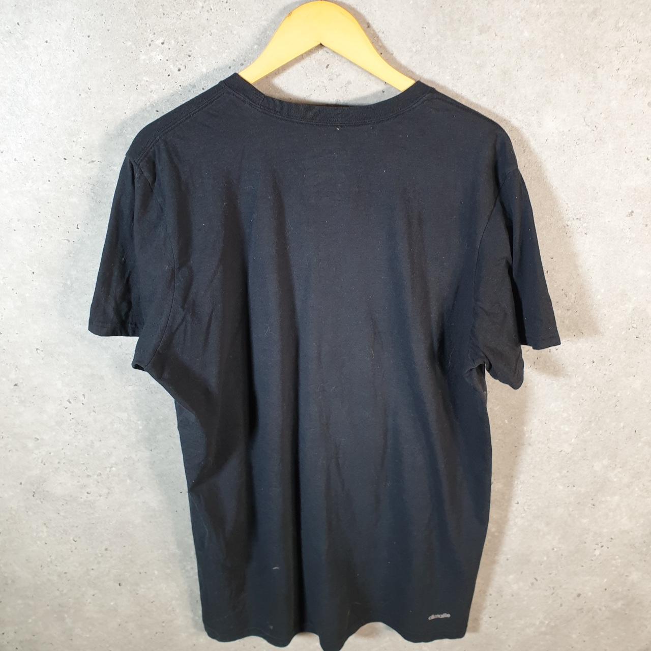 Vintage Adidas Go To Performance Tee T Shirt Men’s XL Black Three Stripes Logo Athletic