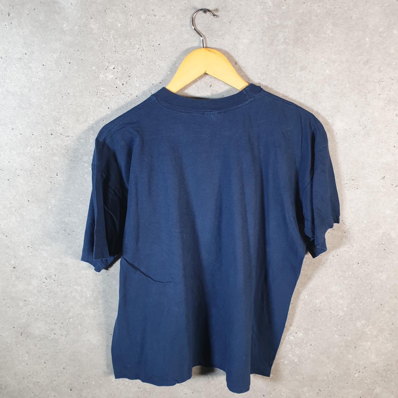 Vintage Task Force Capri Ship Sailing 90s USA Single Stitch T Shirt Men’s Medium Navy Blue