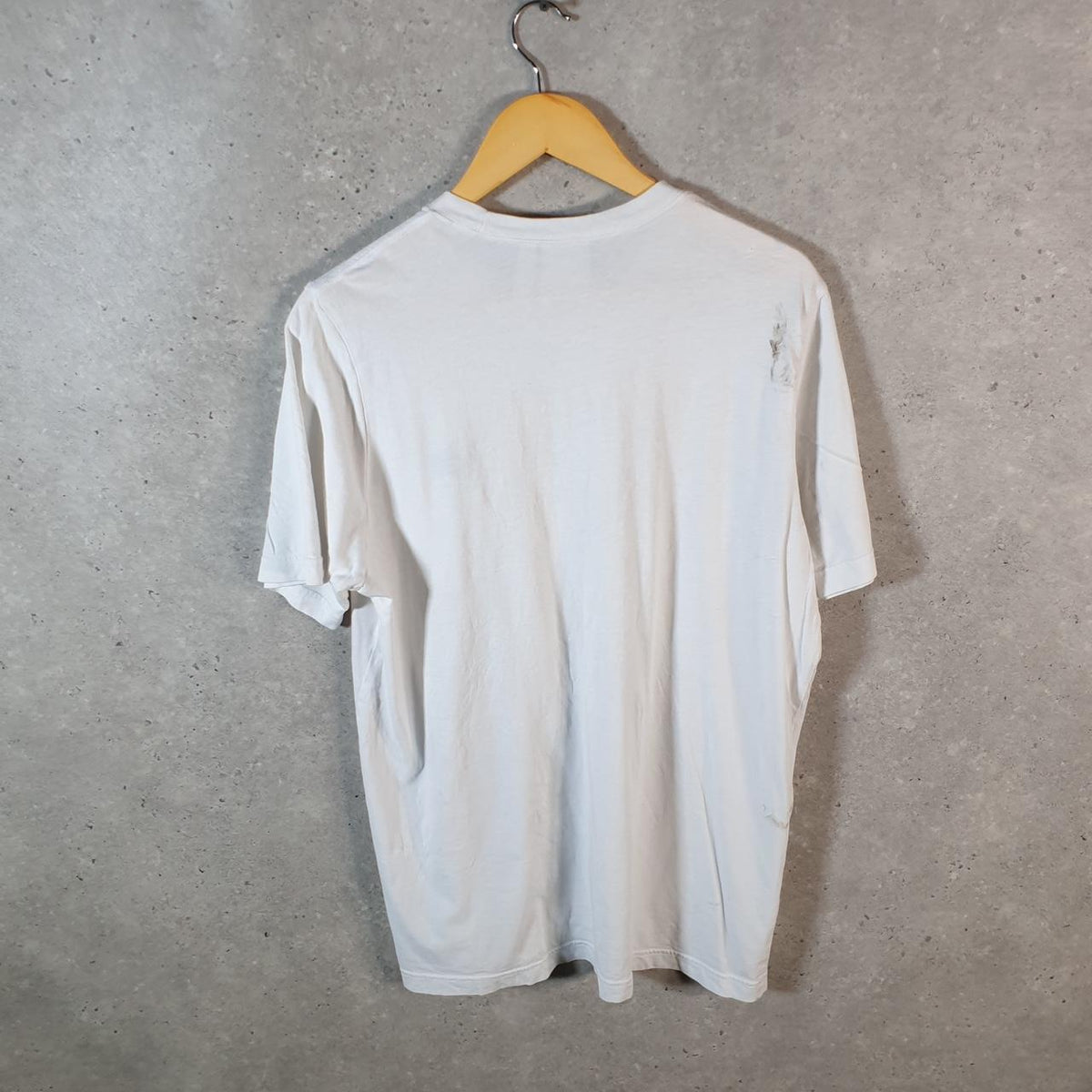Vintage Adidas Trefoil Retro T Shirt Men’s Large White Logo Athletic