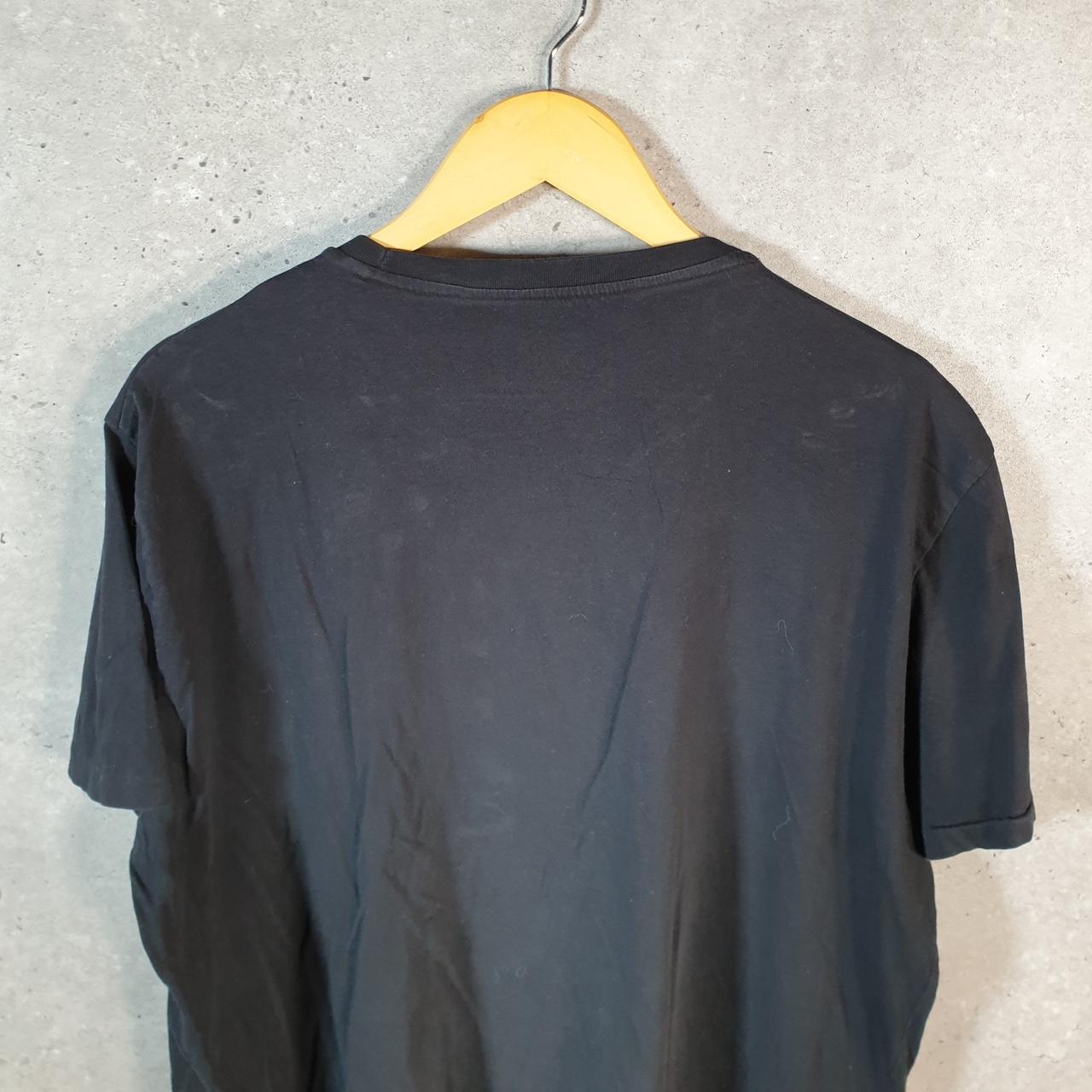 Vintage Ralph Lauren Polo T Shirt Men’s XL Black Embroidered Custom Slim Fit Pony C8610