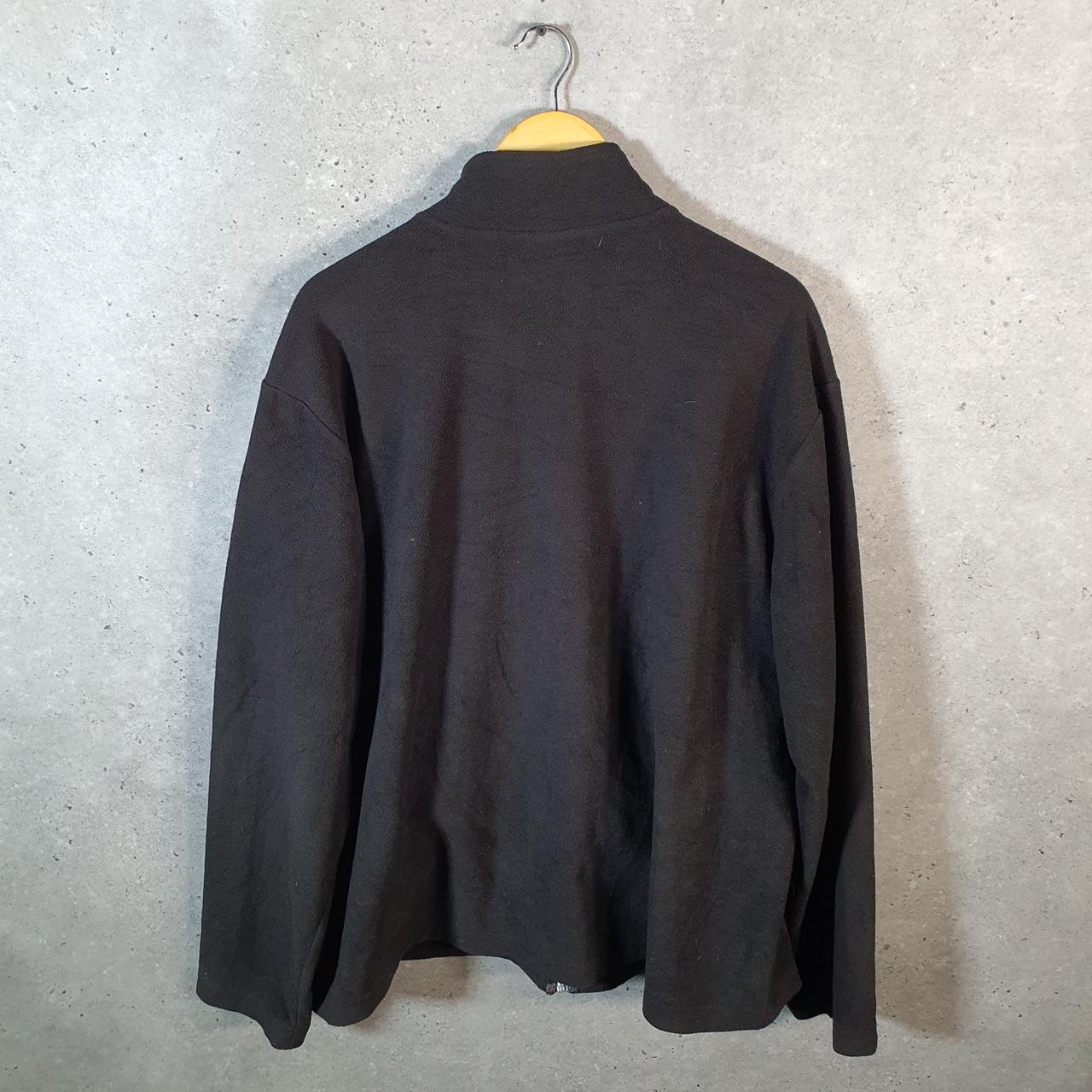 Vintage Starter Full Zip Fleece Sweatshirt Mens XL Black Logo Winter