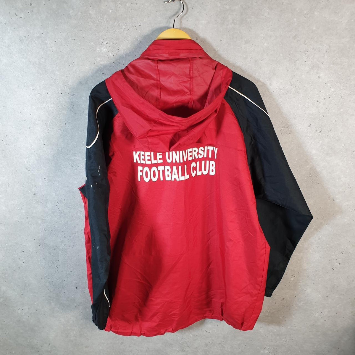 Vintage Nike 90s T90 Windbreaker Track Jacket Mens Large Red USA Swoosh Full Zip