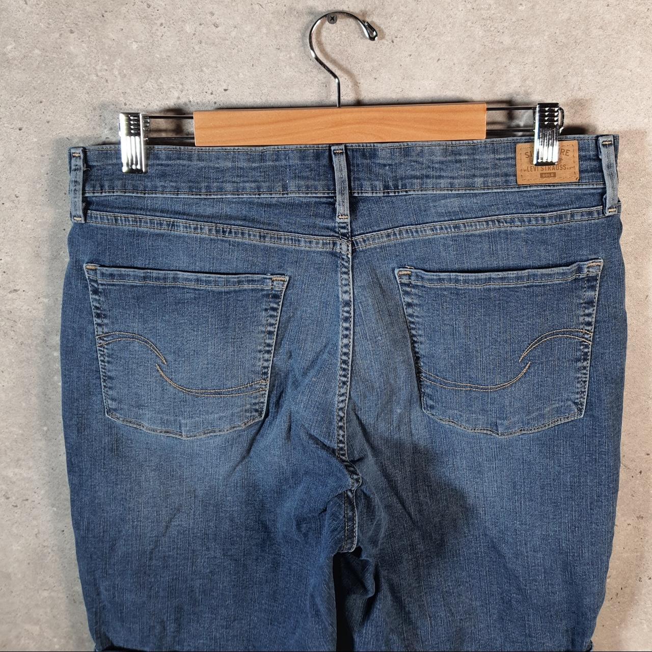 Vintage Levi’s Mid Rise Bermuda Short Baggy Shorts Jorts Cargo Womens W32 Blue Relaxed Denim A4585