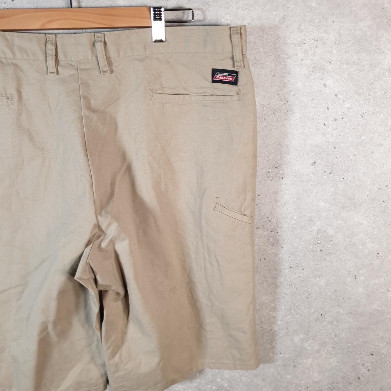 Vintage Dickies Baggy Chino Shorts Jorts Cargo Mens W38 Brown Relaxed Fit