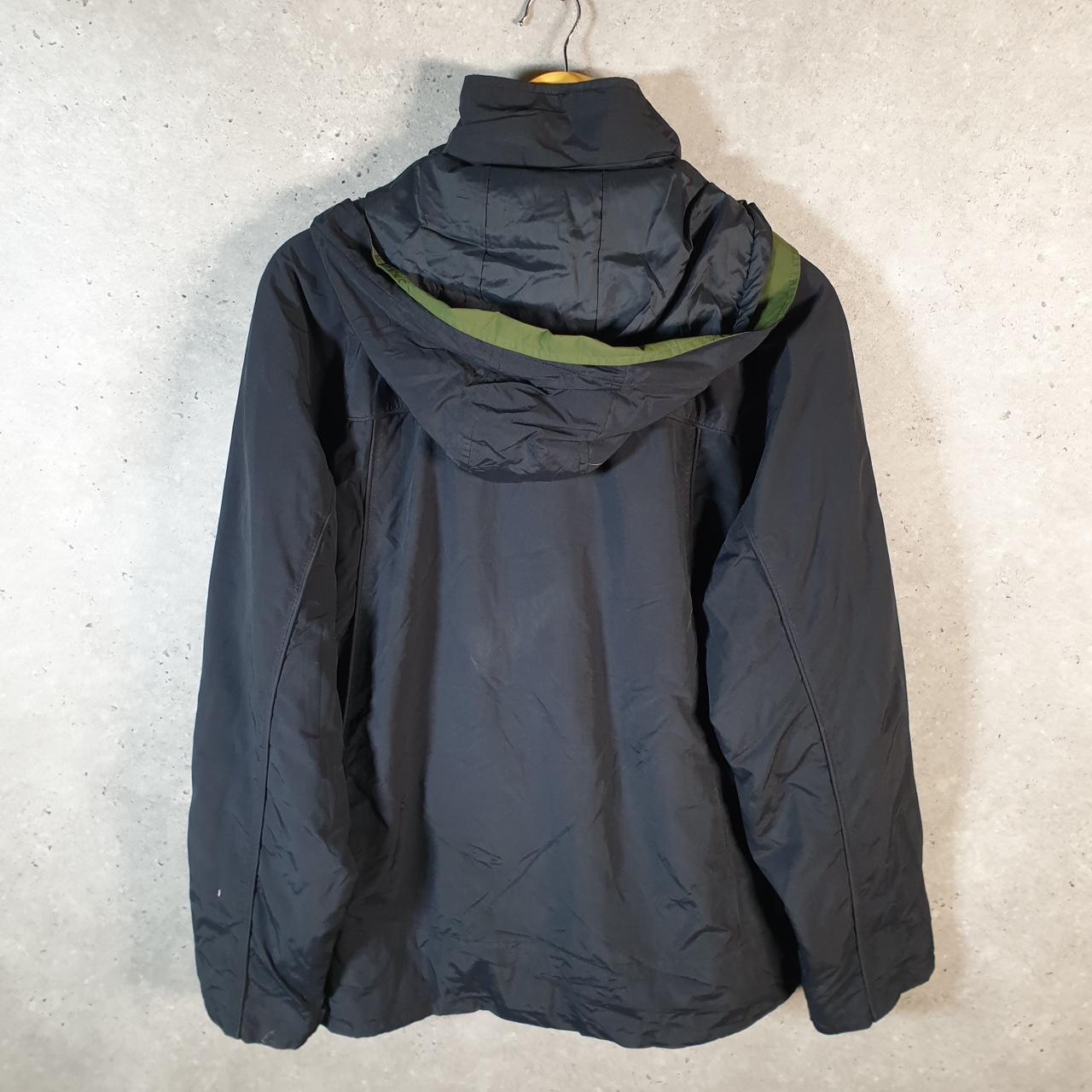 Vintage L.L. Bean Outdoors Nylon Jacket Mens Medium Black Waterproof Hooded