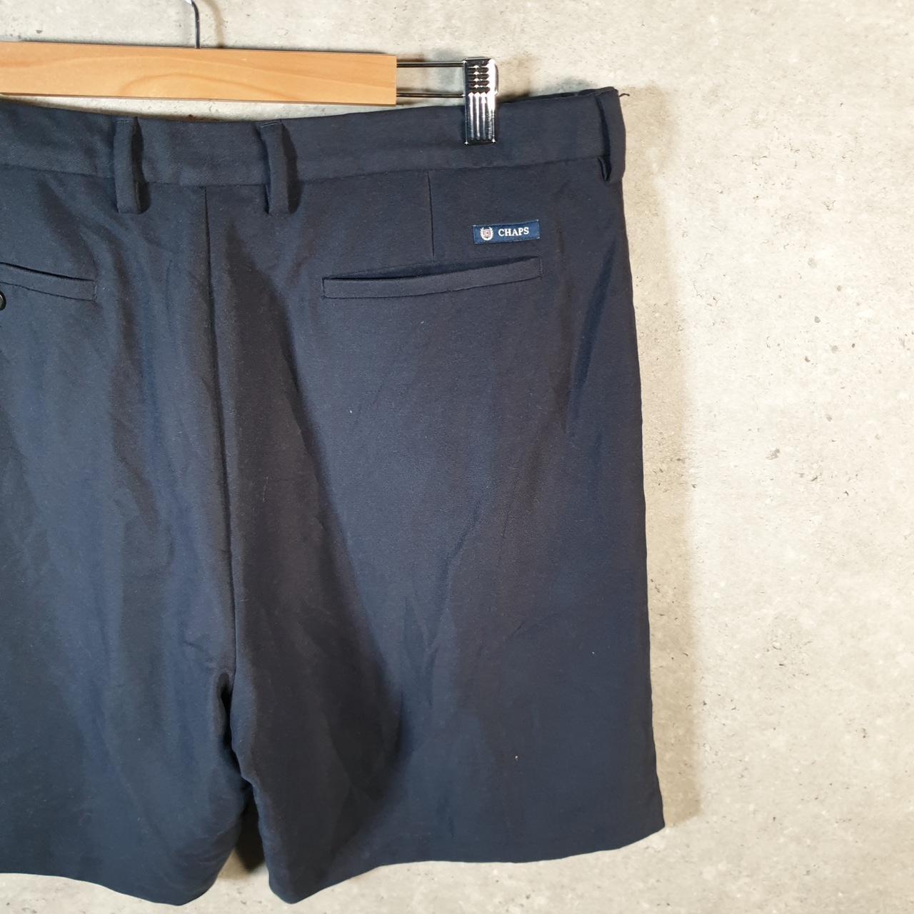 Vintage Chaps Ralph Lauren Shorts Jorts Cargo Men’s W38 Navy Blue Baggy Cotton