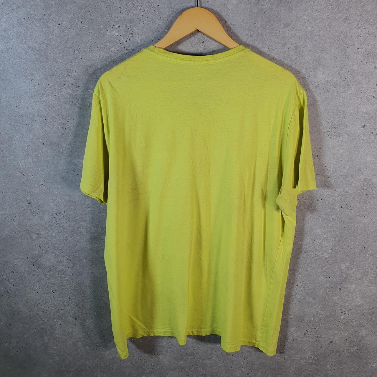 Vintage Ralph Lauren Polo Sport T Shirt Men’s XL Neon Green Custom Fit Embroidered Pony C8713