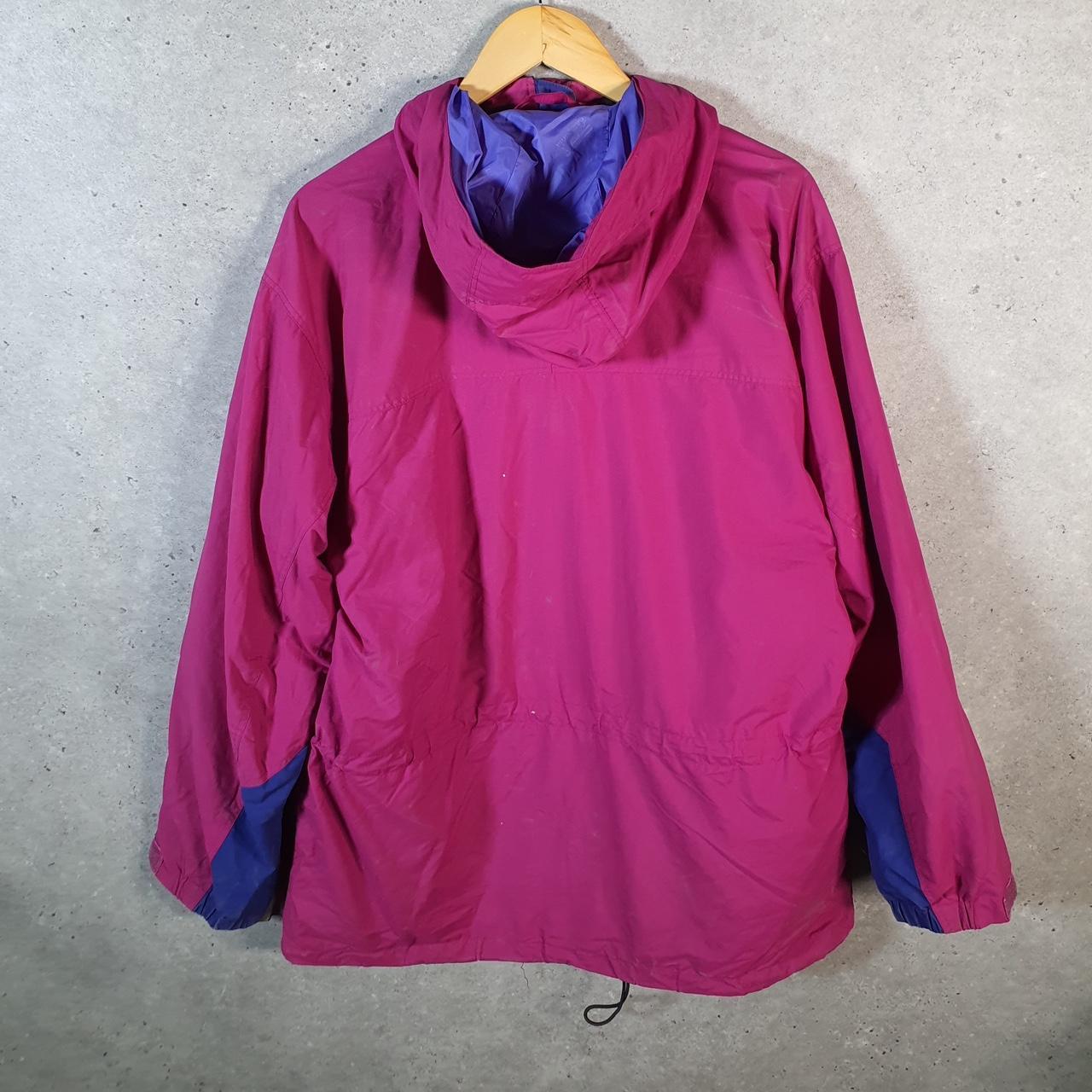 Vintage Patagonia 90s Parker Waterproof Jacket Mens Medium Pink Full Zip Hooded Windbreaker Big Fish Vintage
