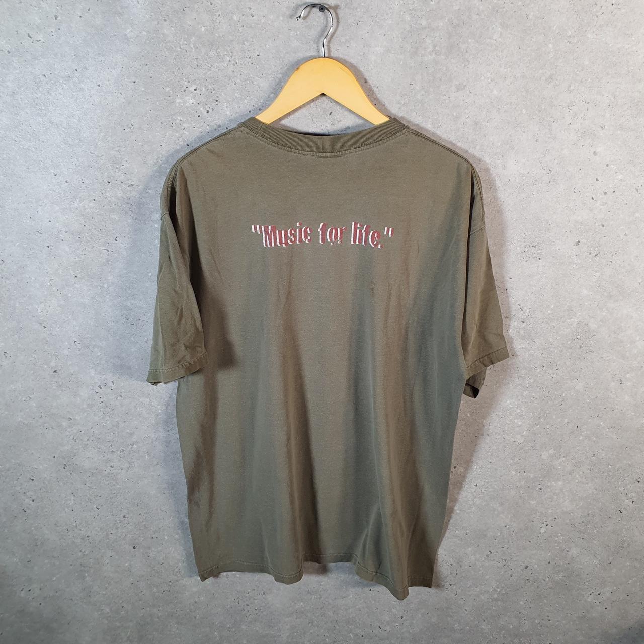 Vintage Hard Rock Cafe Pittsburgh 90s USA Spellout T Shirt Men’s Large Khaki Green