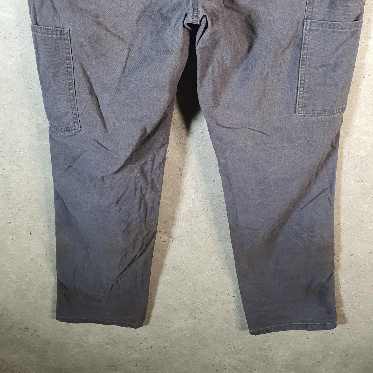 Vintage Carhartt Carpenter Trousers Womens W30 L30 Grey Relaxed Fit Workwear Thrashed