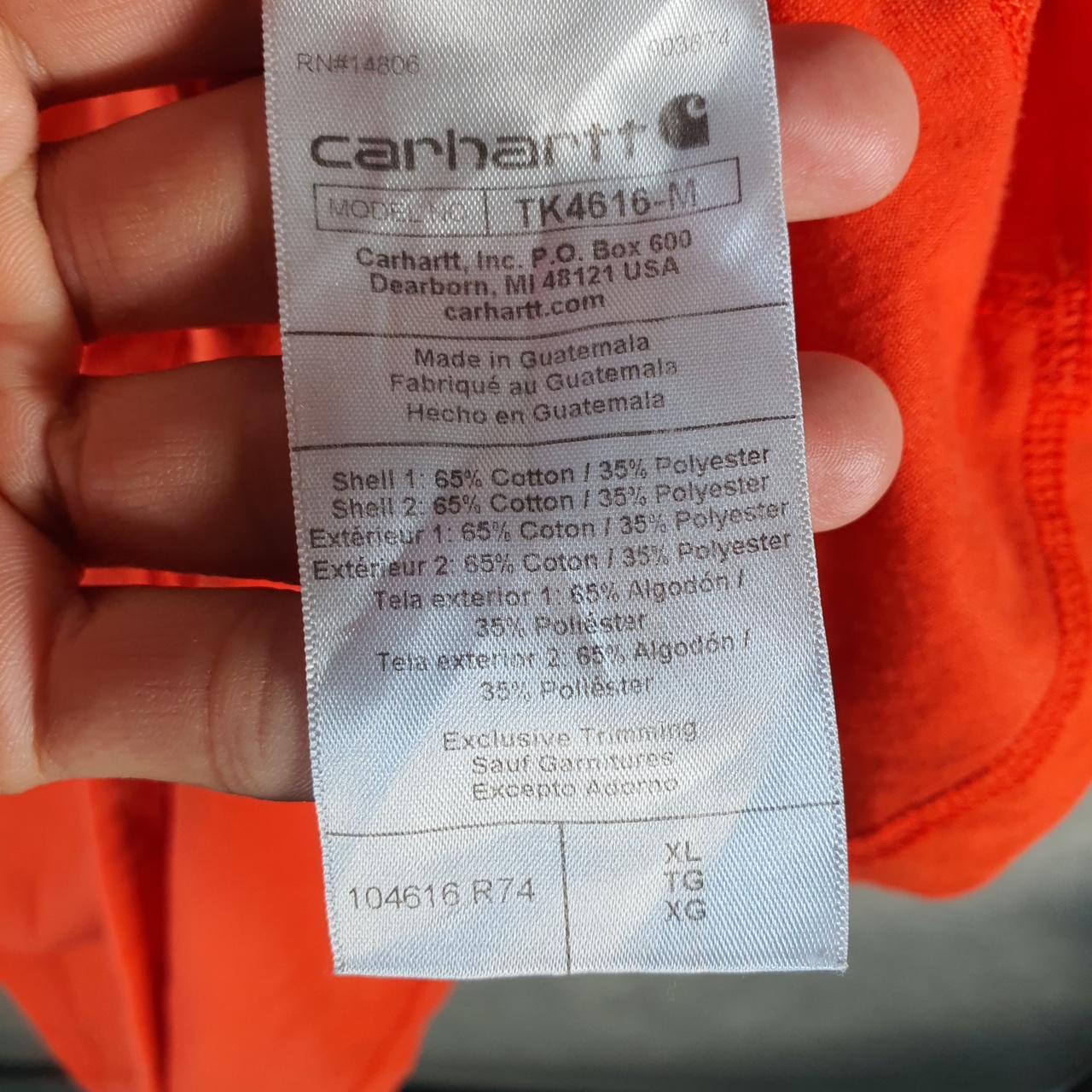 Vintage Carhartt Pocket T Shirt Men’s XL Orange Workwear Chore Utility Relaxed Fit