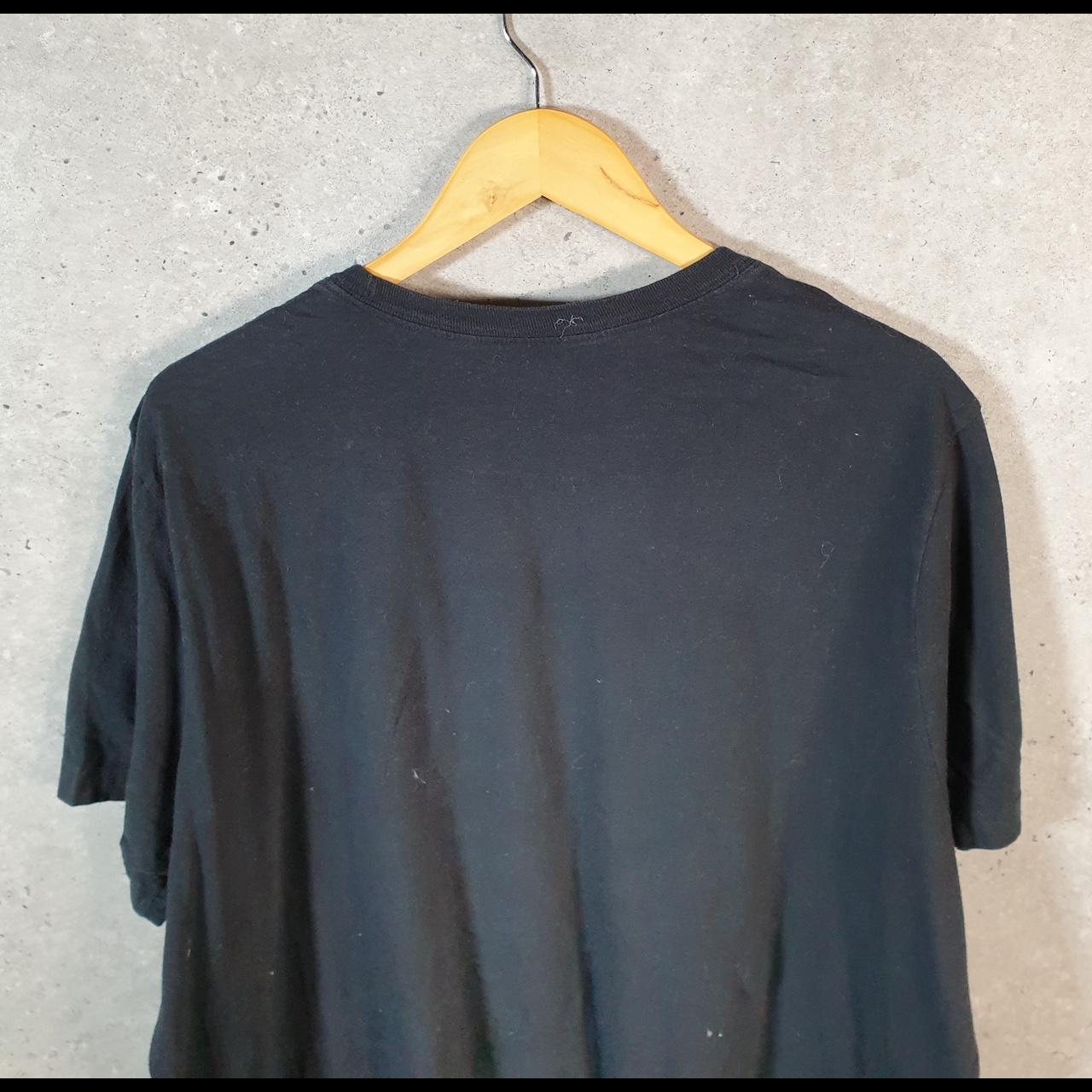 Vintage Nike T Shirt Men’s XL Black Printed Single Swoosh Logo Athletic C8272