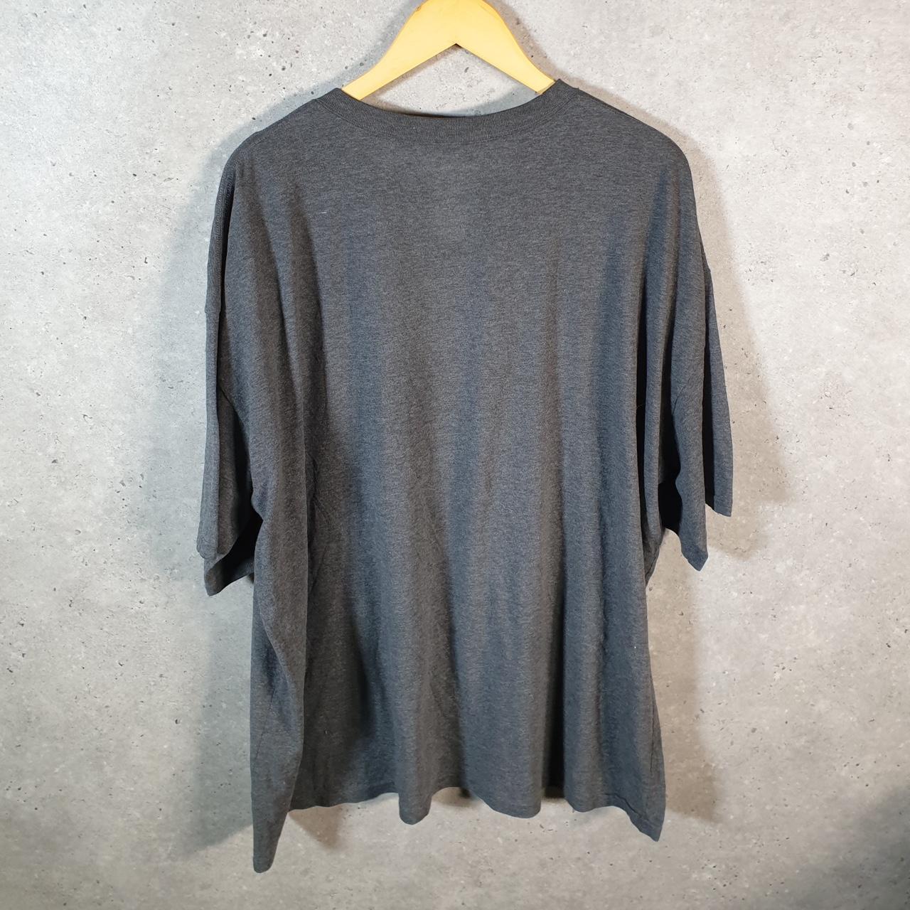 Vintage Adidas Spellout T Shirt Men’s 2XL Grey Three Stripes Logo Athletic