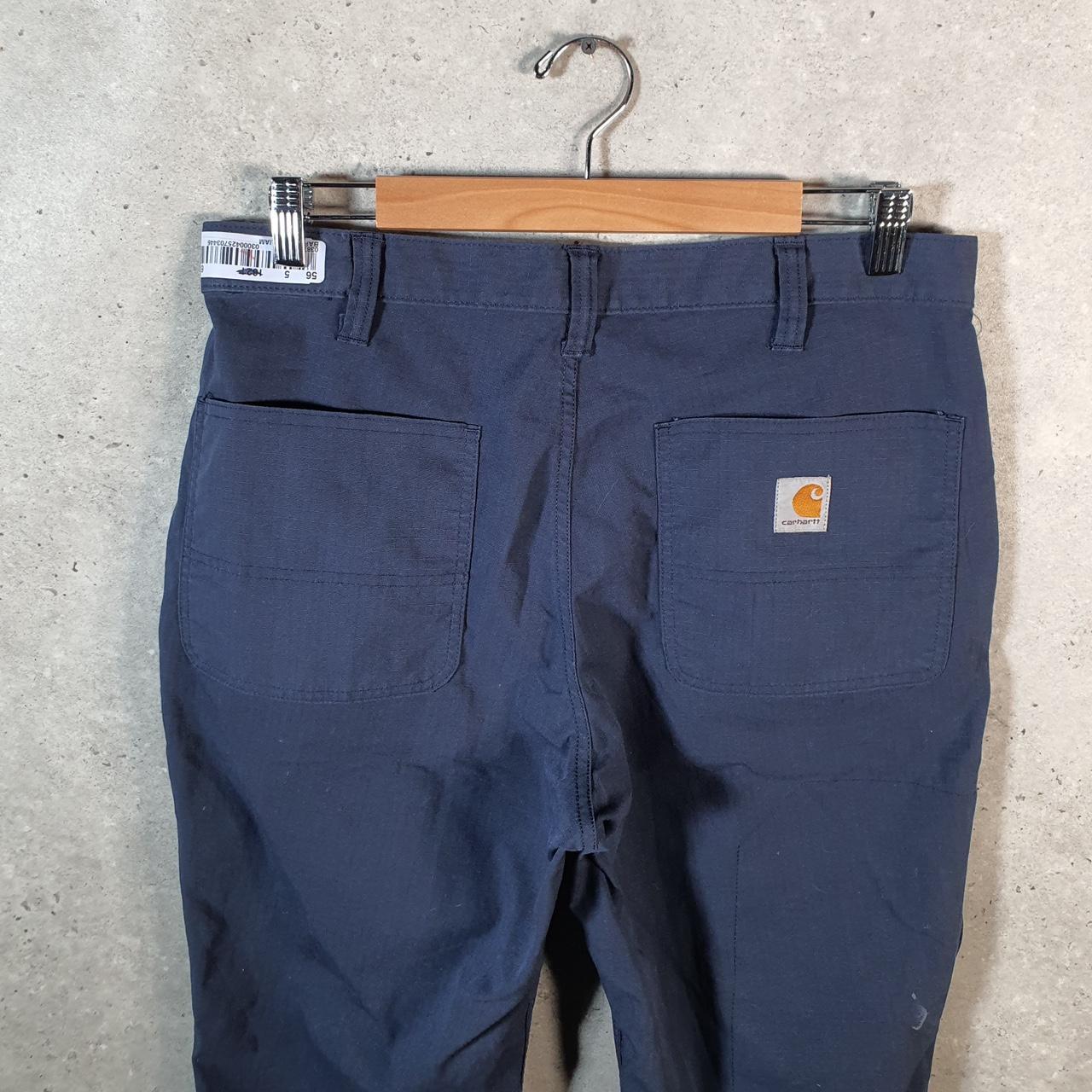 Vintage Carhartt Carpenter Trousers Mens W32 L28 Navy Blue Relaxed Fit Workwear USA