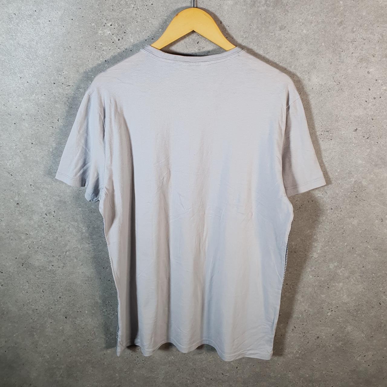 Vintage Calvin Klein Graphic T Shirt Men’s XL Checkered Slim Fit Spellout Logo