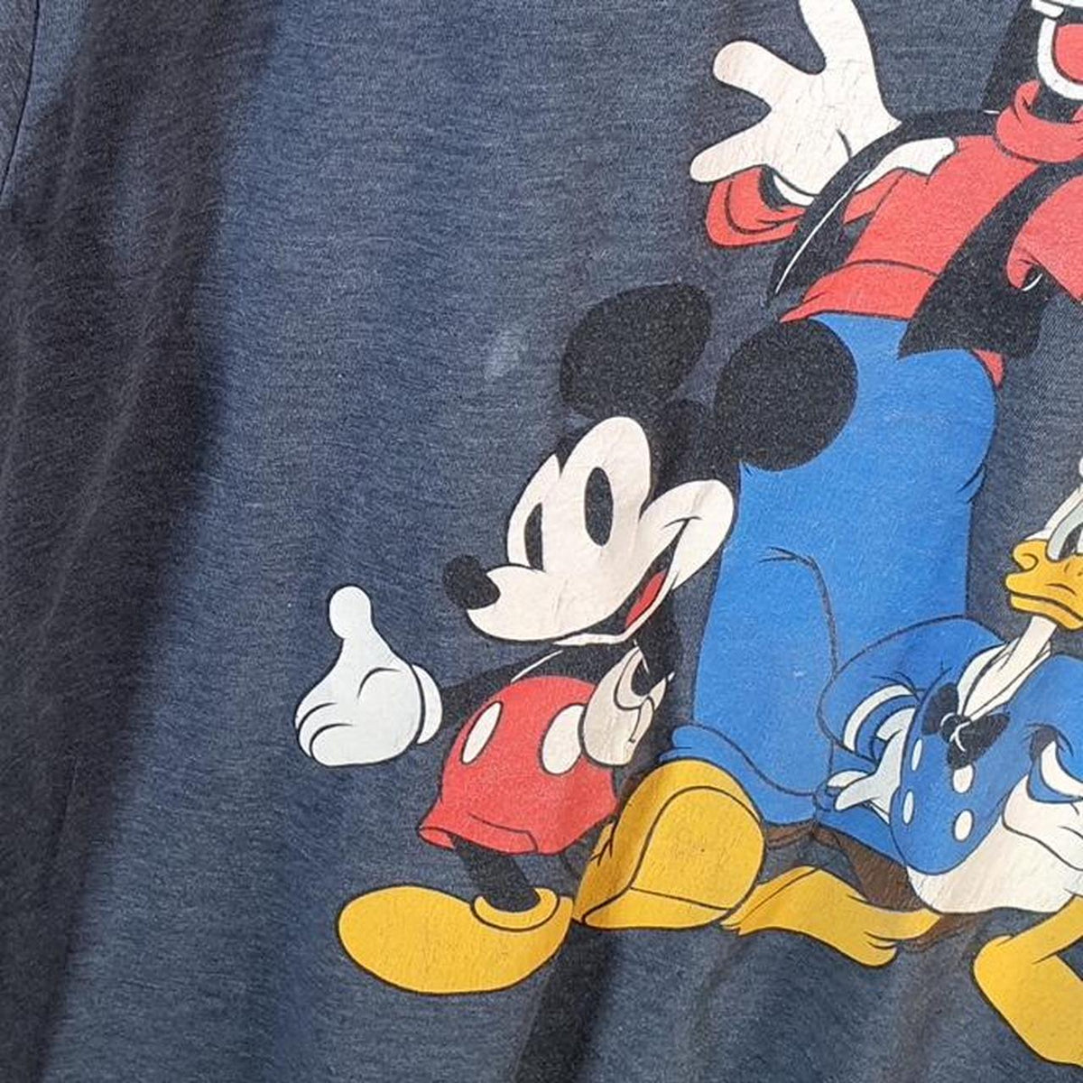 Vintage Disney Land Mickey Mouse T Shirt Shirt Men’s  Large Blue Graphic Cartoon C9804