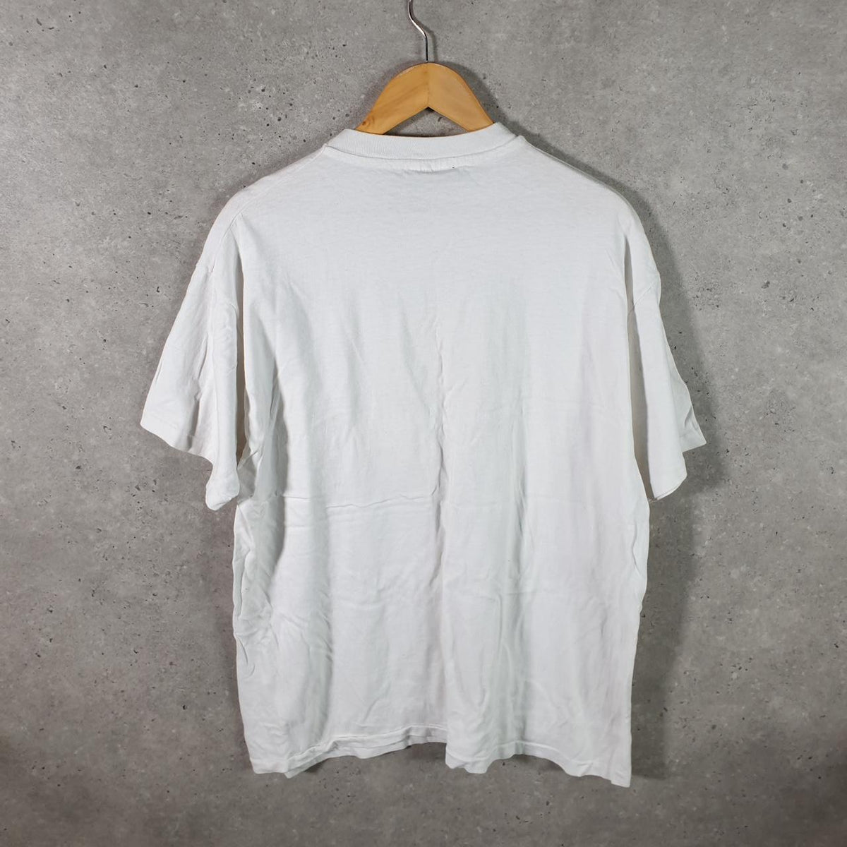 Vintage Hanes Beefy Florida High School USA 90s Single Stitch T Shirt Men’s XL White Big Fish Vintage